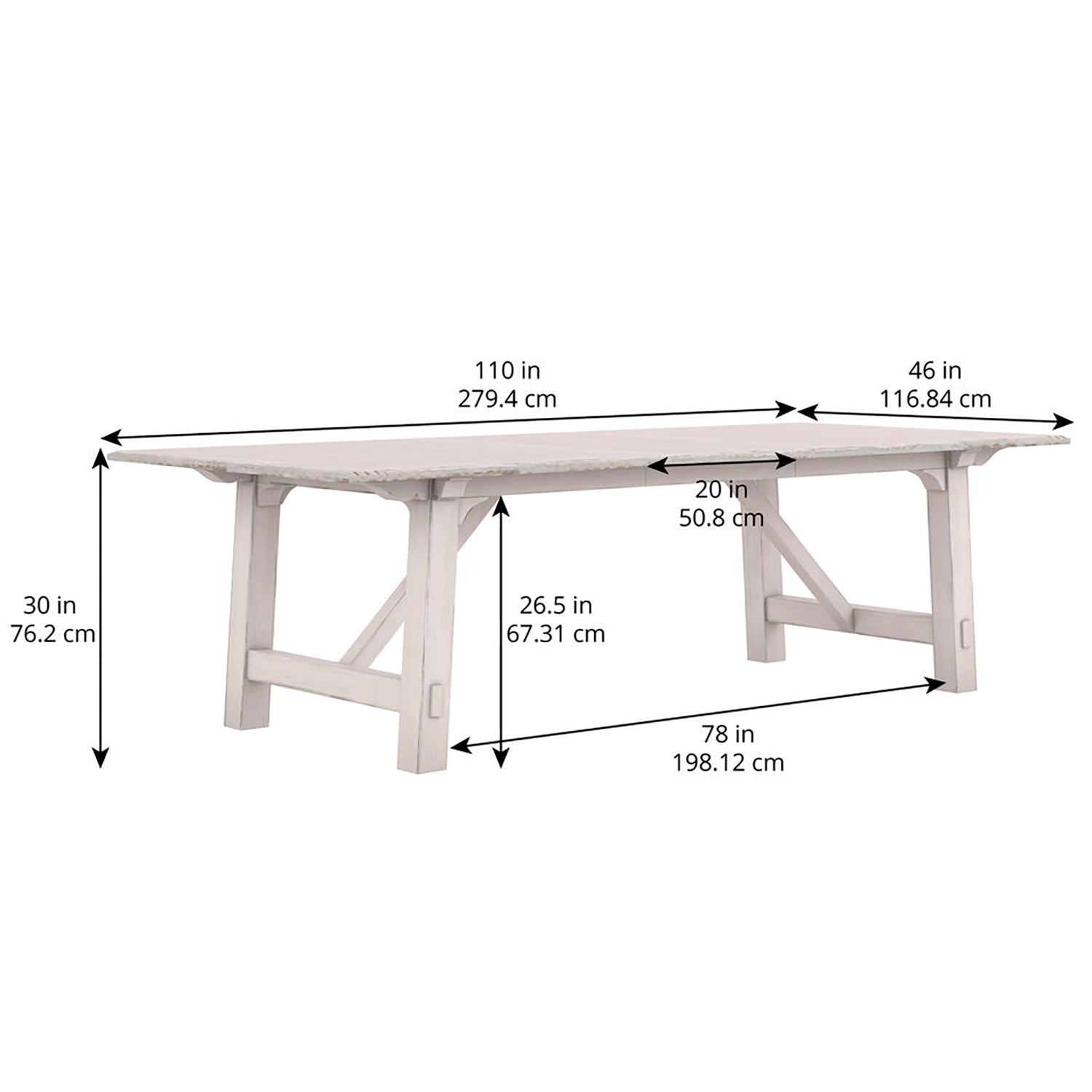 A.R.T. Furniture Alcove Trestle Dining Table