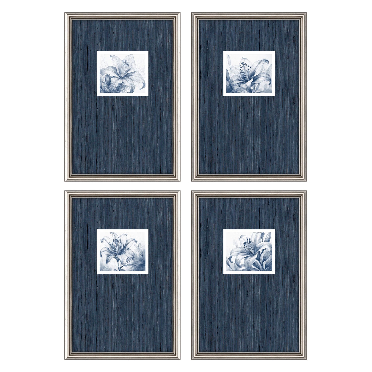 Langdon Lillies Framed Artwork Set of 4