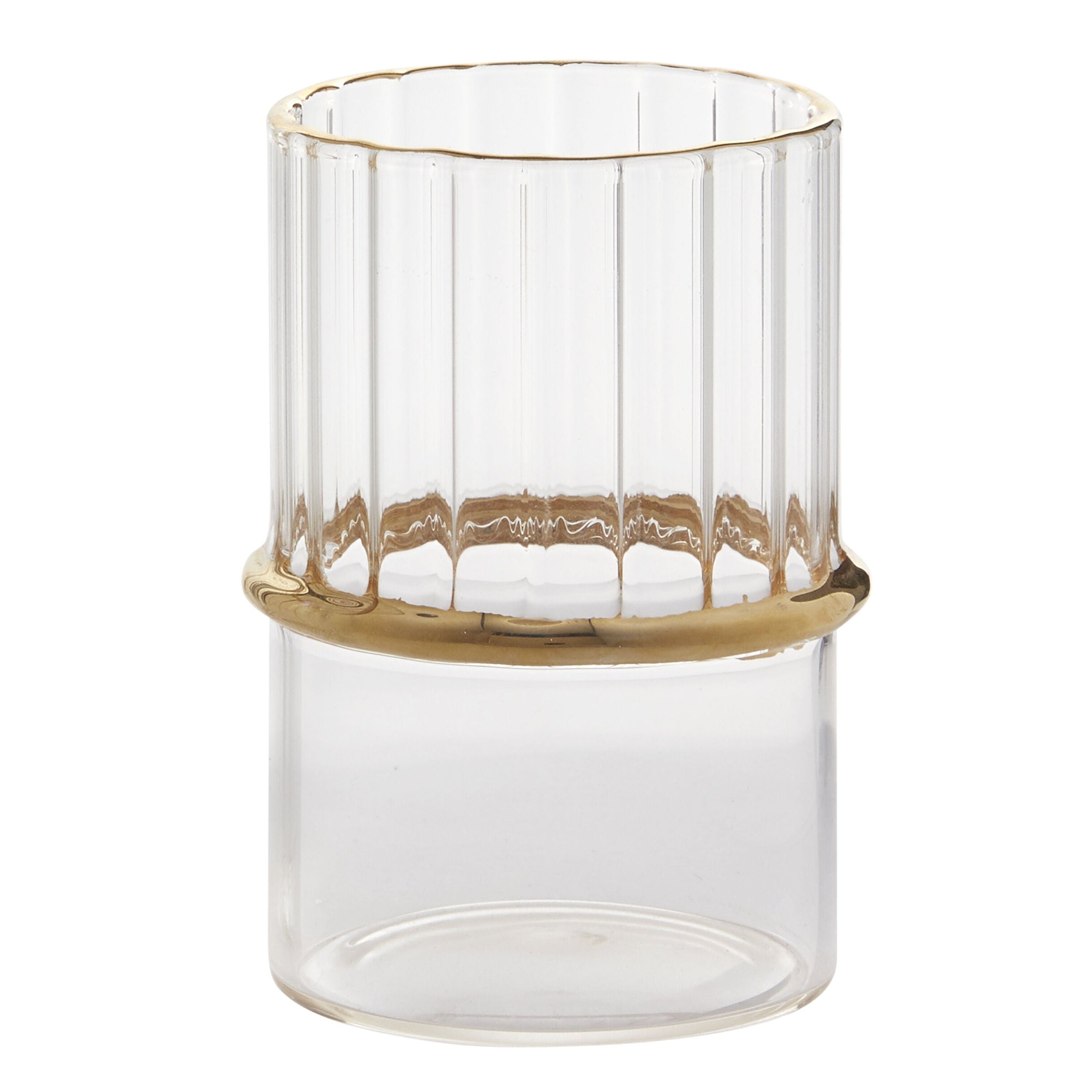 Ring Votive Candle Holder Set of 2, a clear glass home decor accent