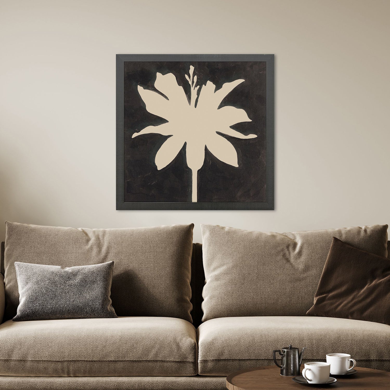 Jardine Floral Silhouettes I Framed Artwork