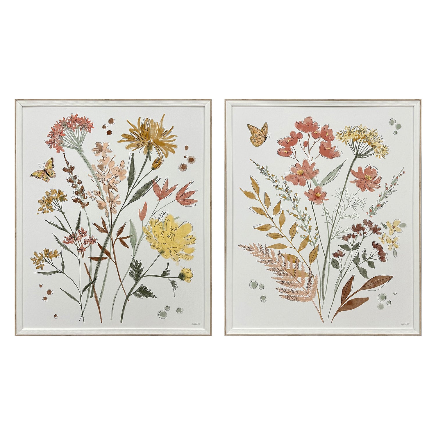 Tavoletti Full Bloom II Framed Artwork Set of 2