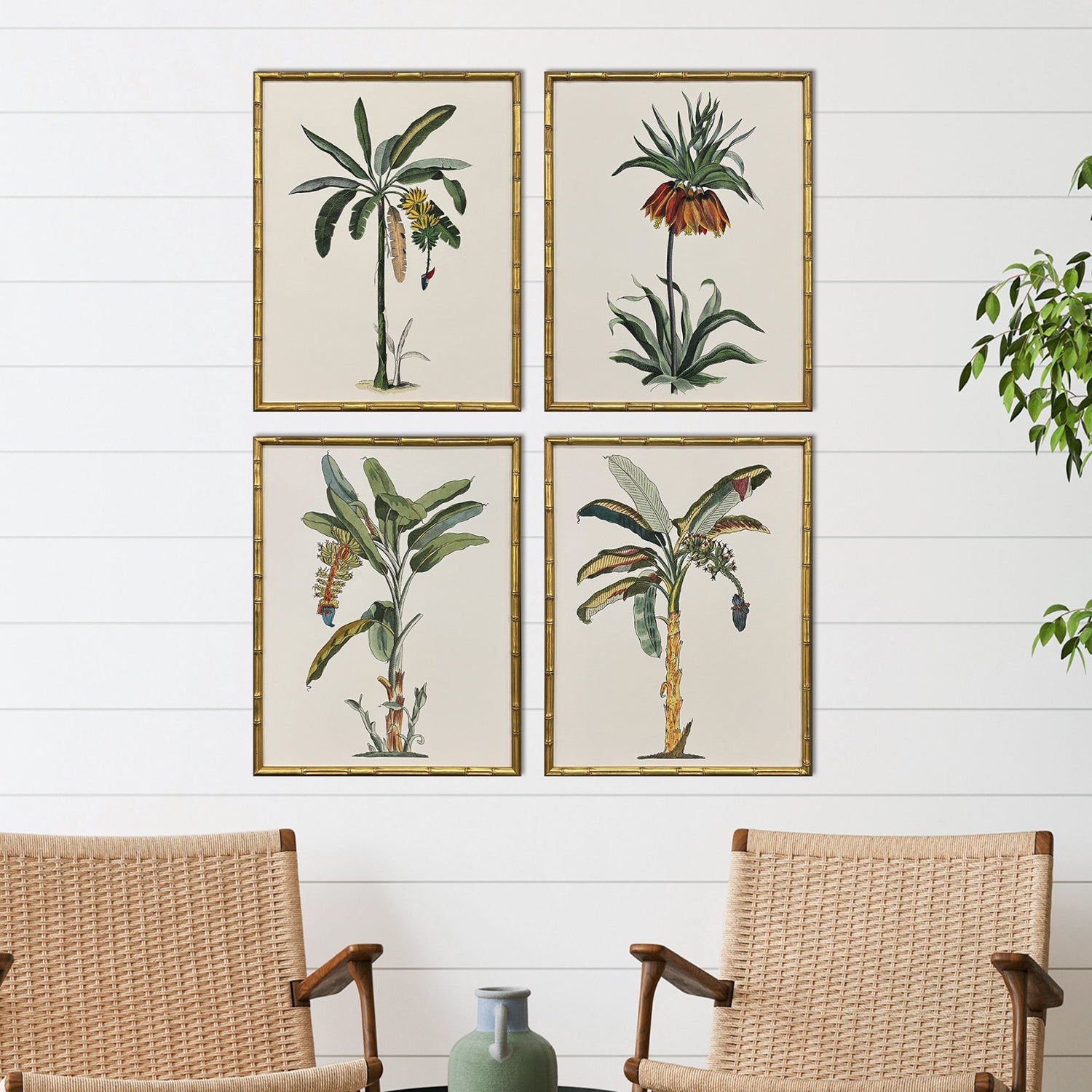 Giclee Studio Contemporary Palm I Framed Artwork Set of 4