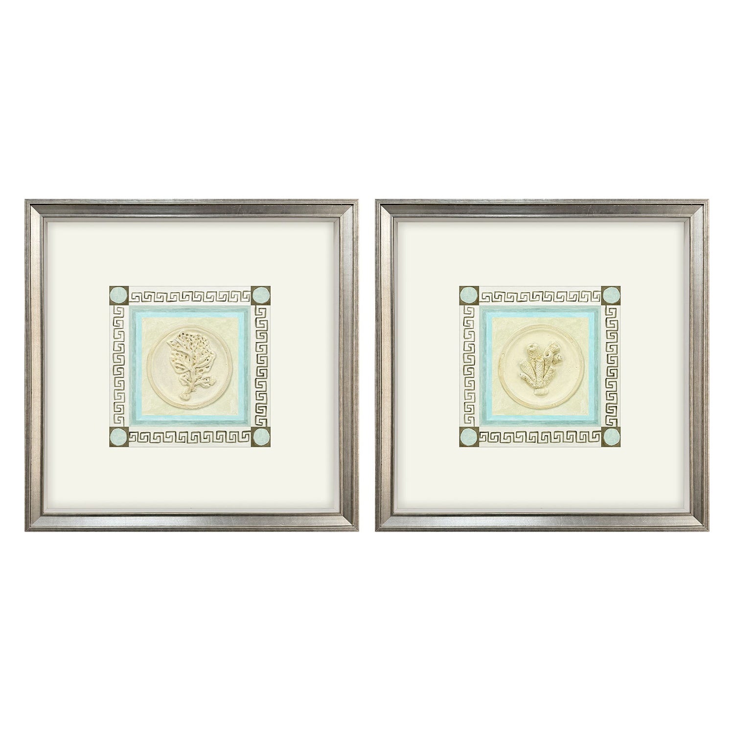 PopJoy Studio Coral Circles II Framed Artwork Set of 2