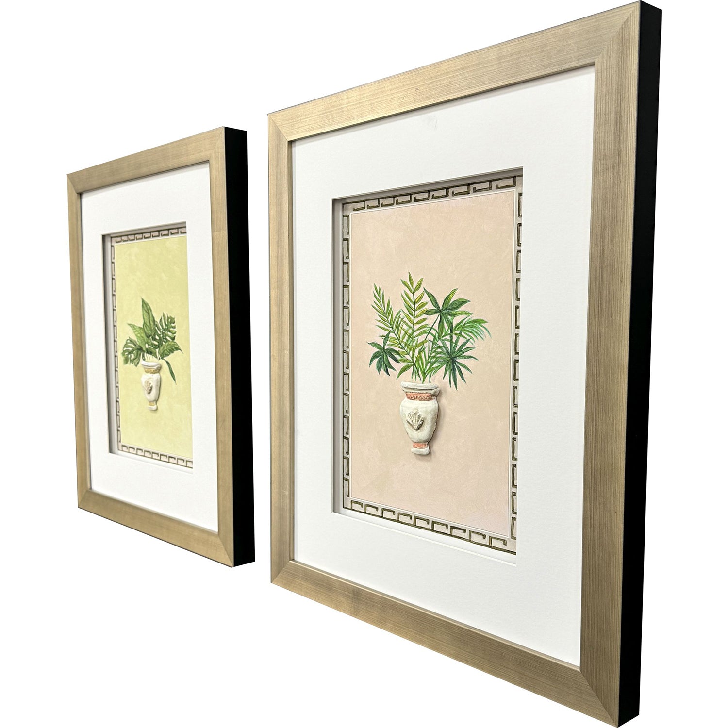 PopJoy Studio Grecian Vase Palm I Framed Artwork Set of 2