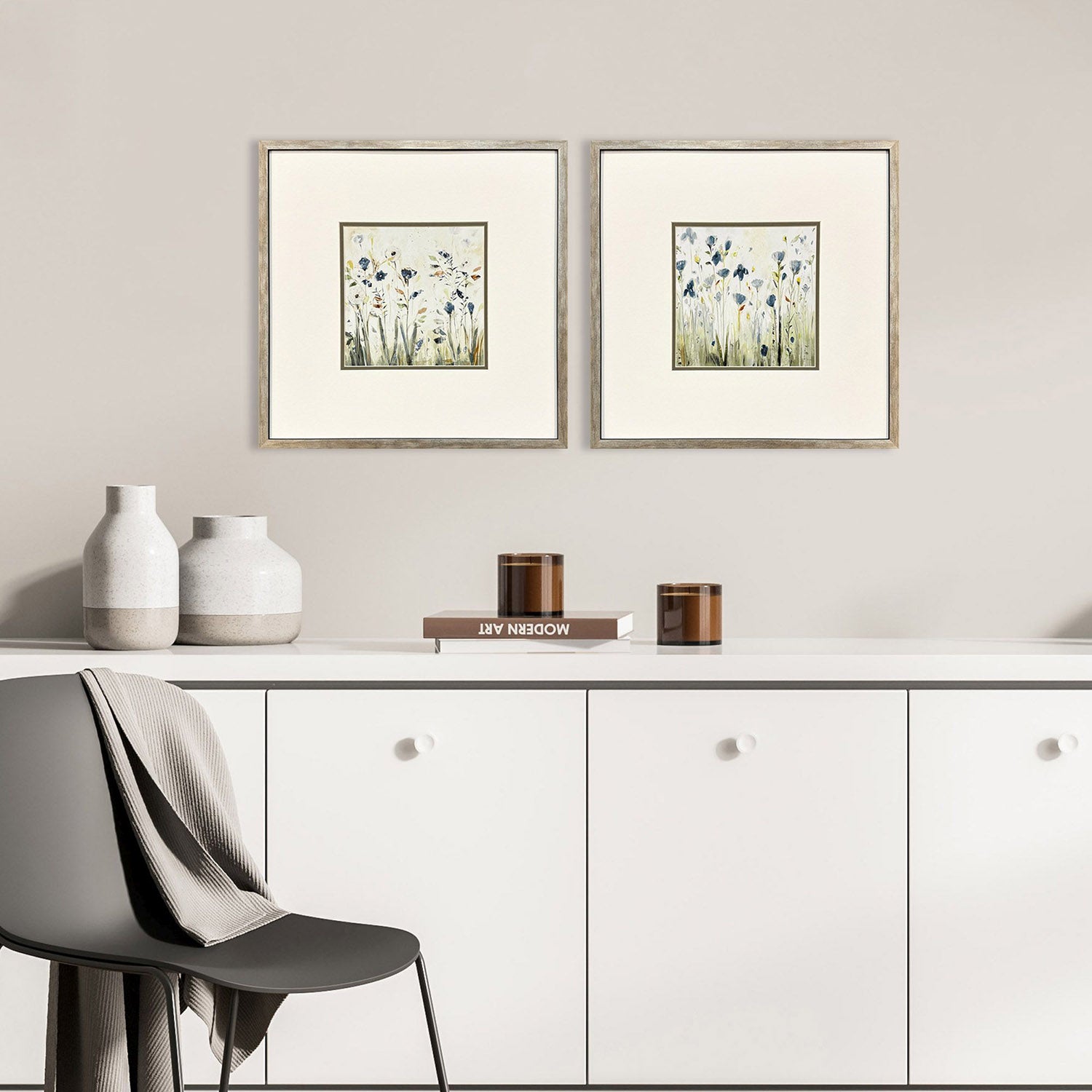 Martin Looking for Sparrows Framed Artwork Set of 2