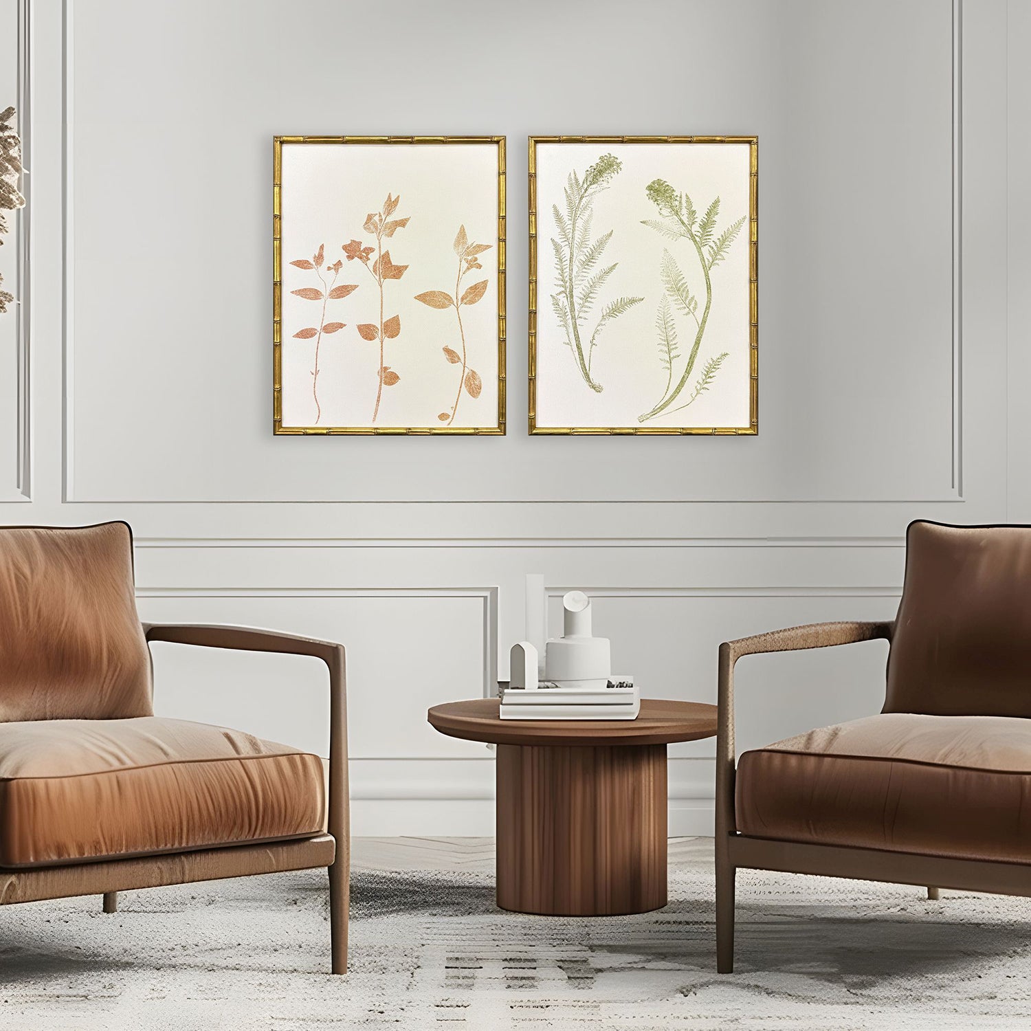 Bell Floral Trace I Framed Artwork Set of 2