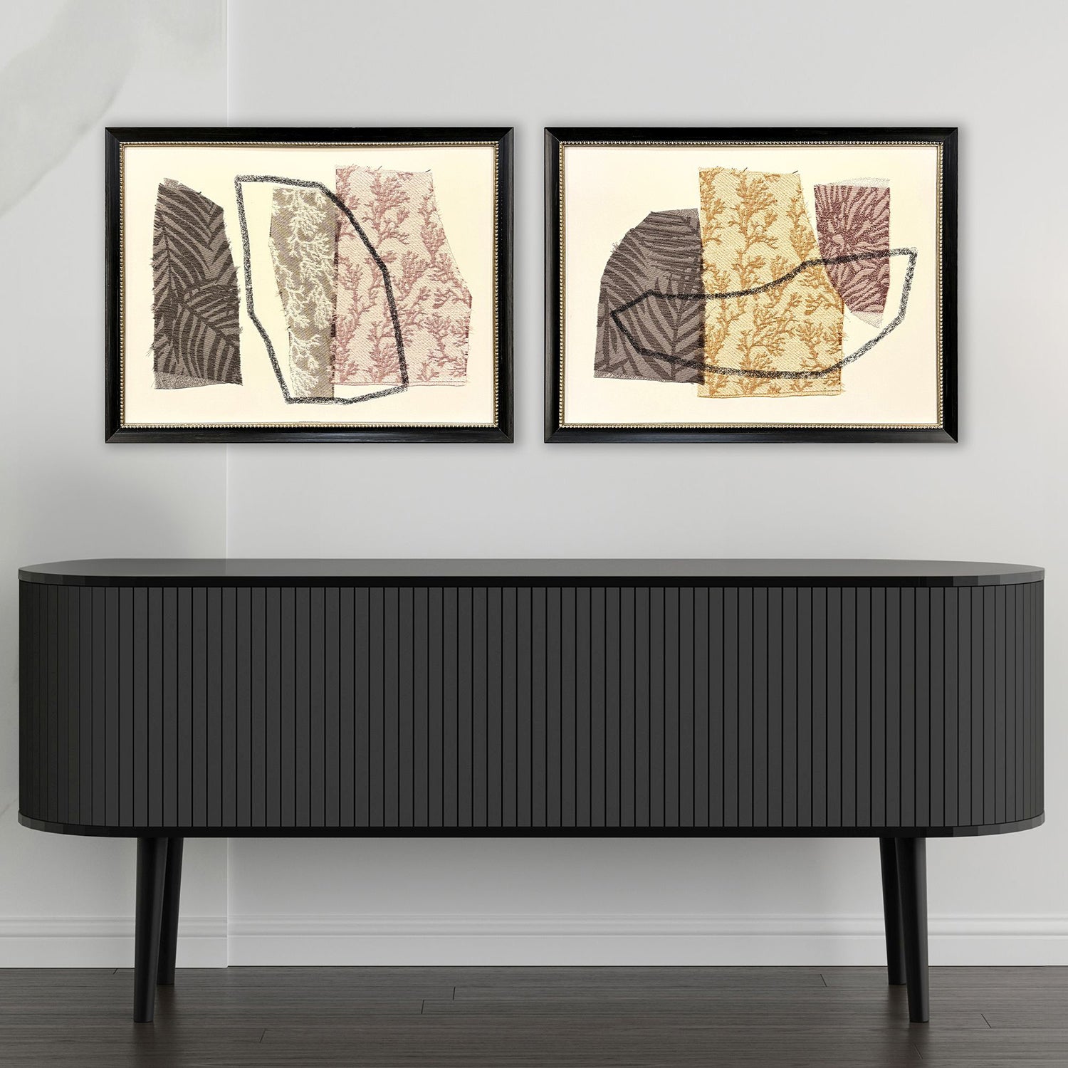 Hegre Bold Blends II Framed Artwork Set of 2