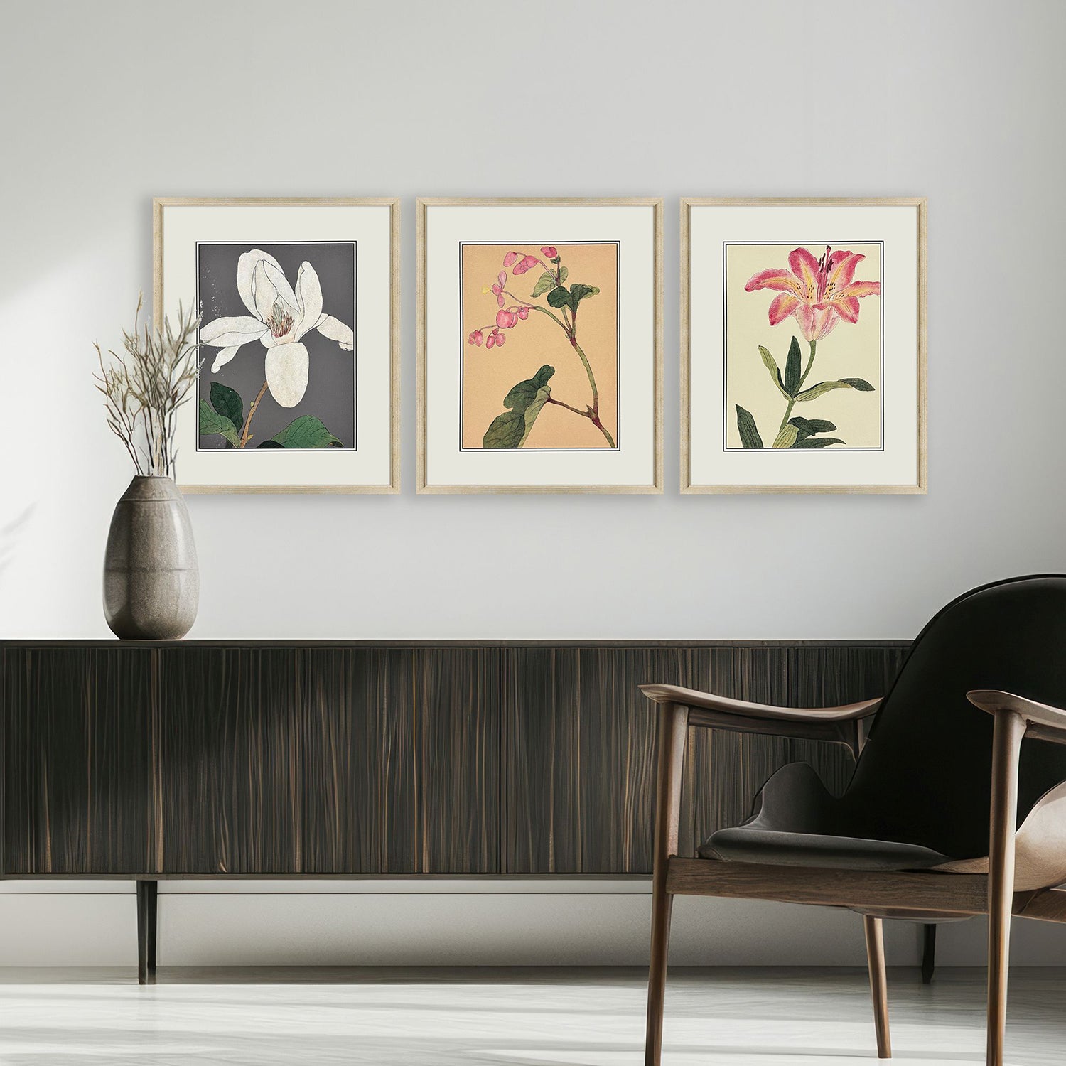 Drammis Enchanted Blooms II Framed Artwork Set of 3