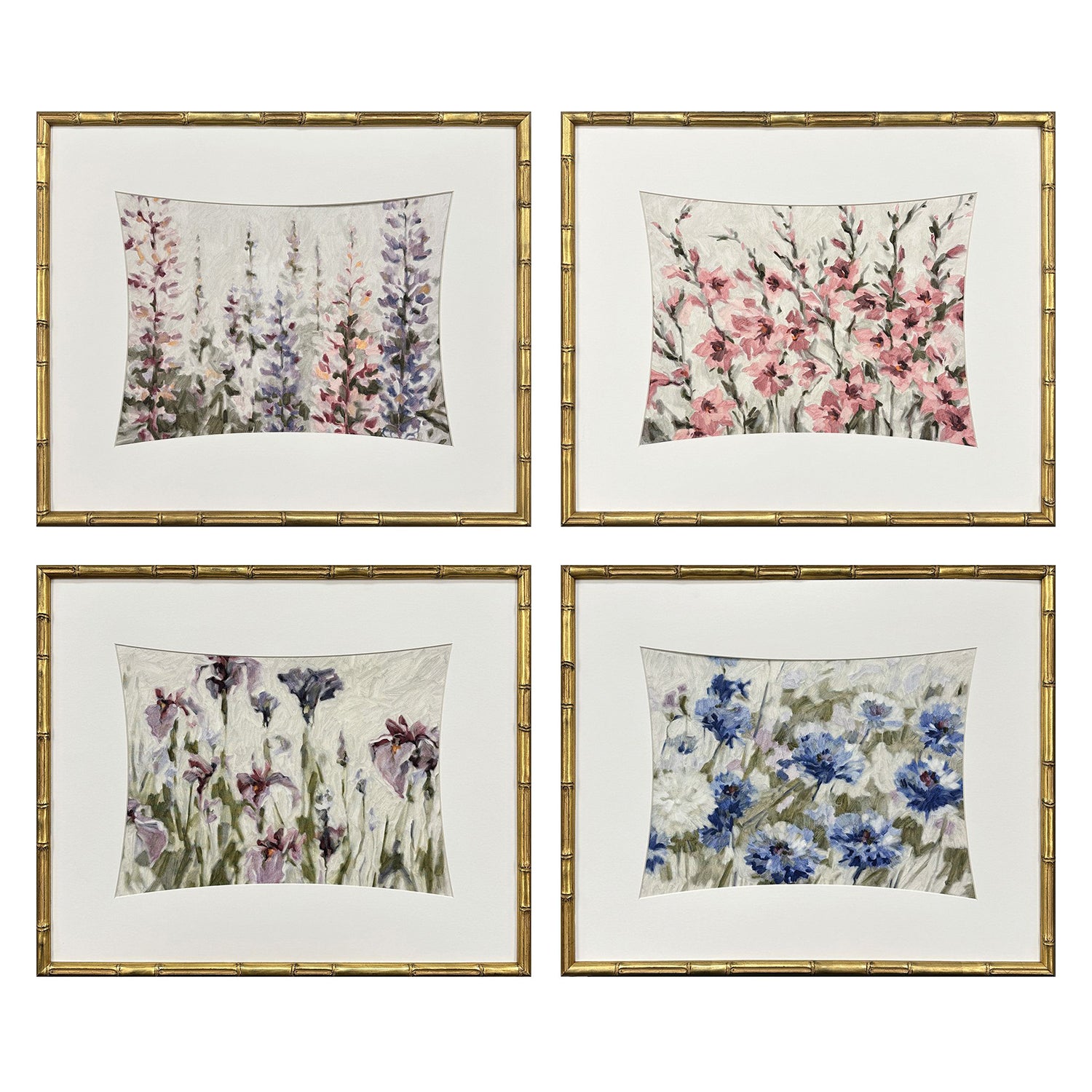 Bell Floral Haven Framed Artwork Set of 4