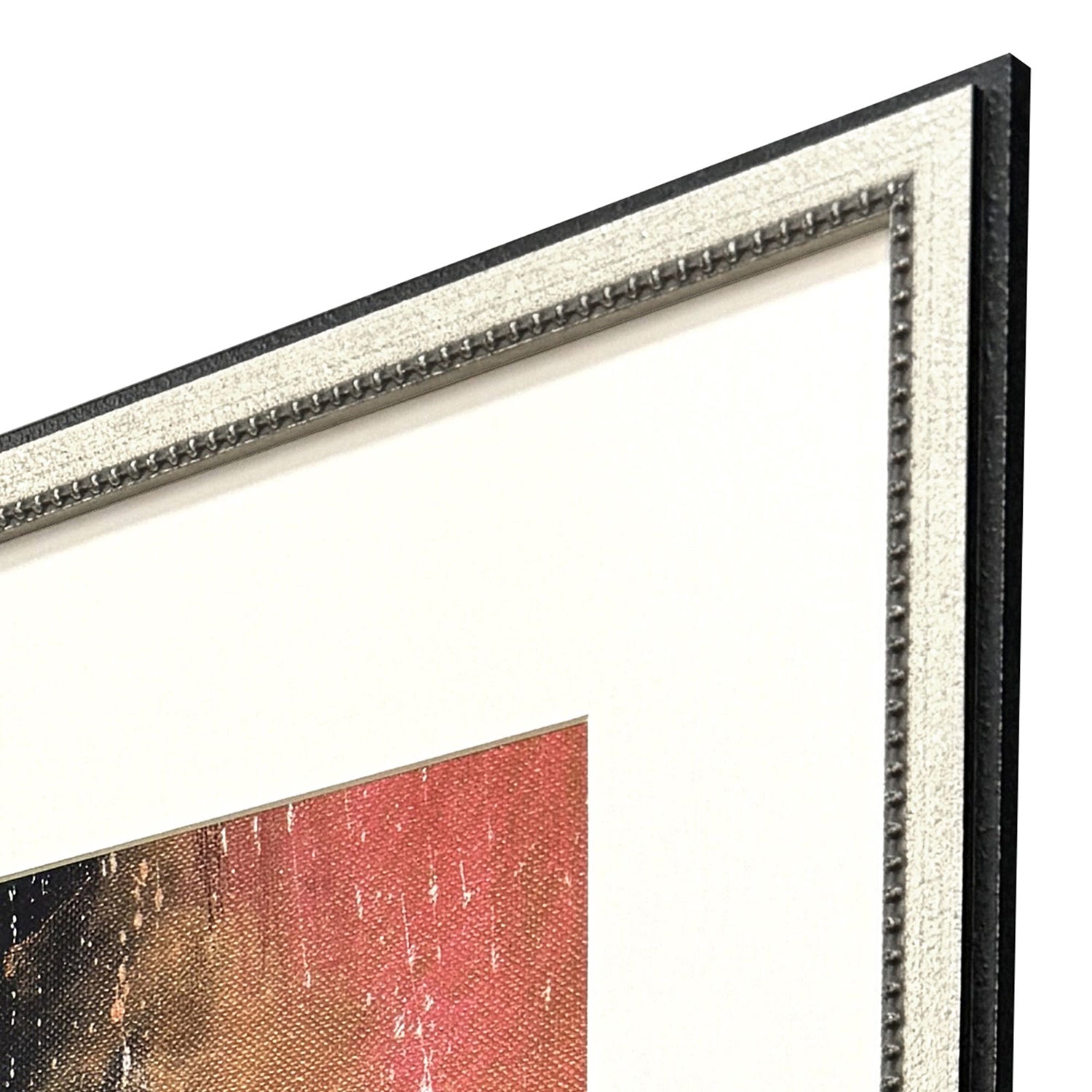 Kvesic Composition in Copper Framed Artwork Set of 4