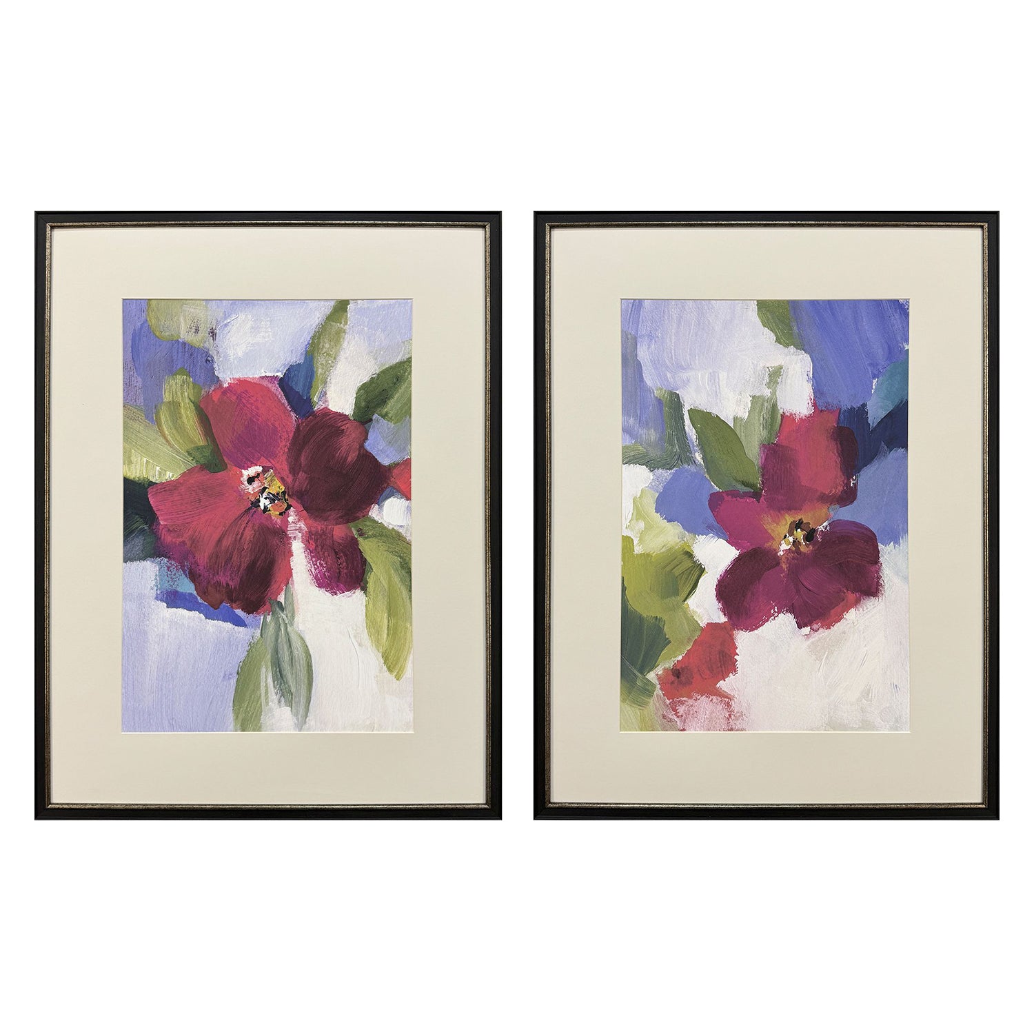 Loreth Modern Fleur Framed Artwork Set of 2
