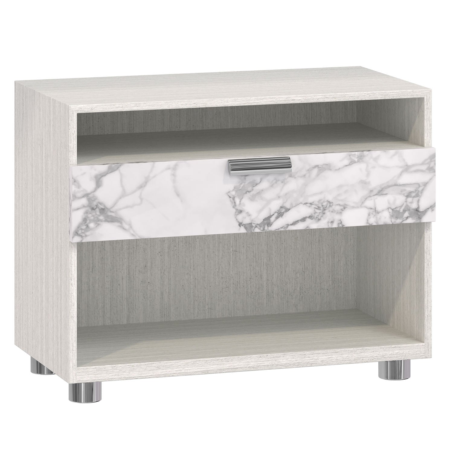 Bernhardt Stratum Nightstand with 1 Arabescato Drawer
