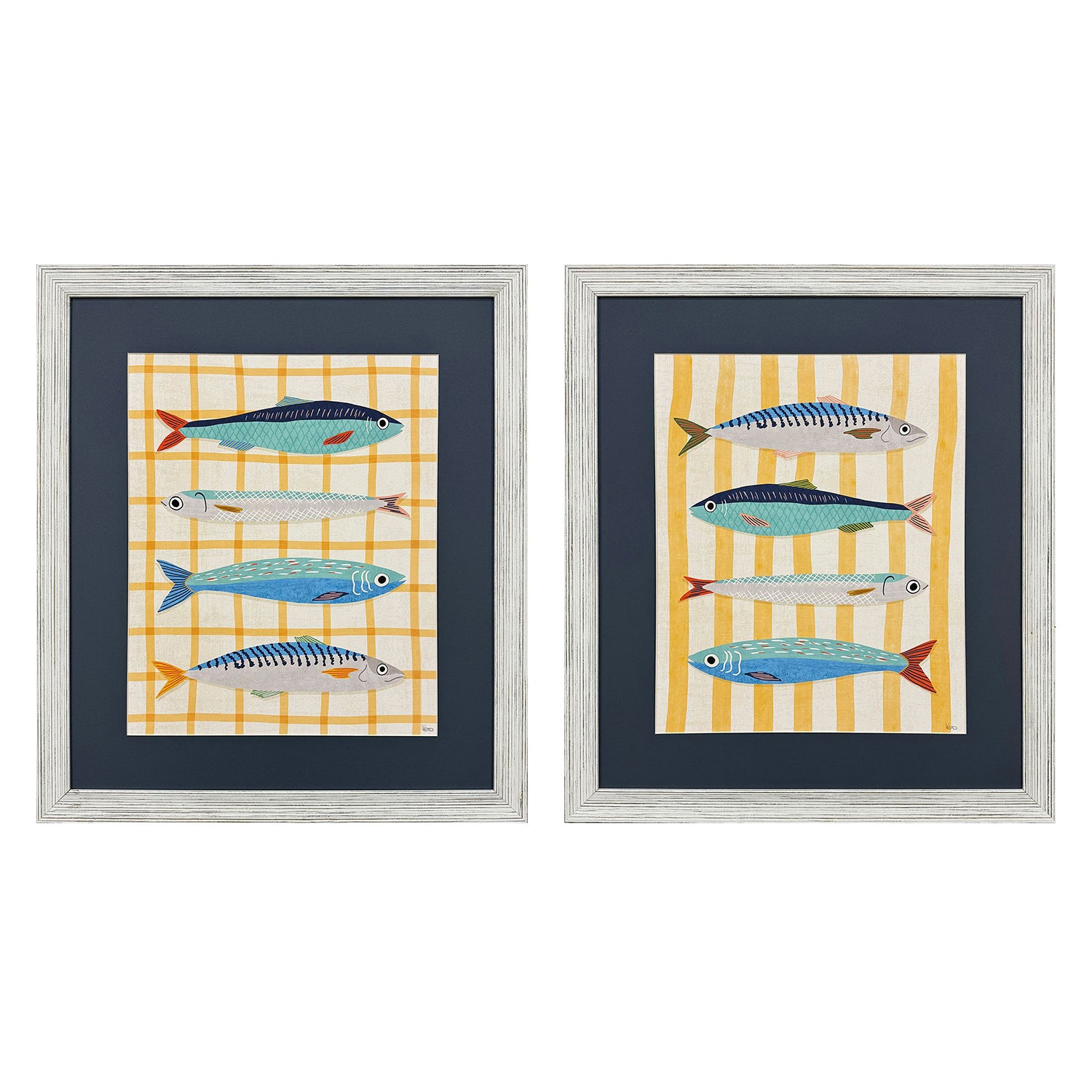 Vero Little Fish Framed Artwork Set of 2