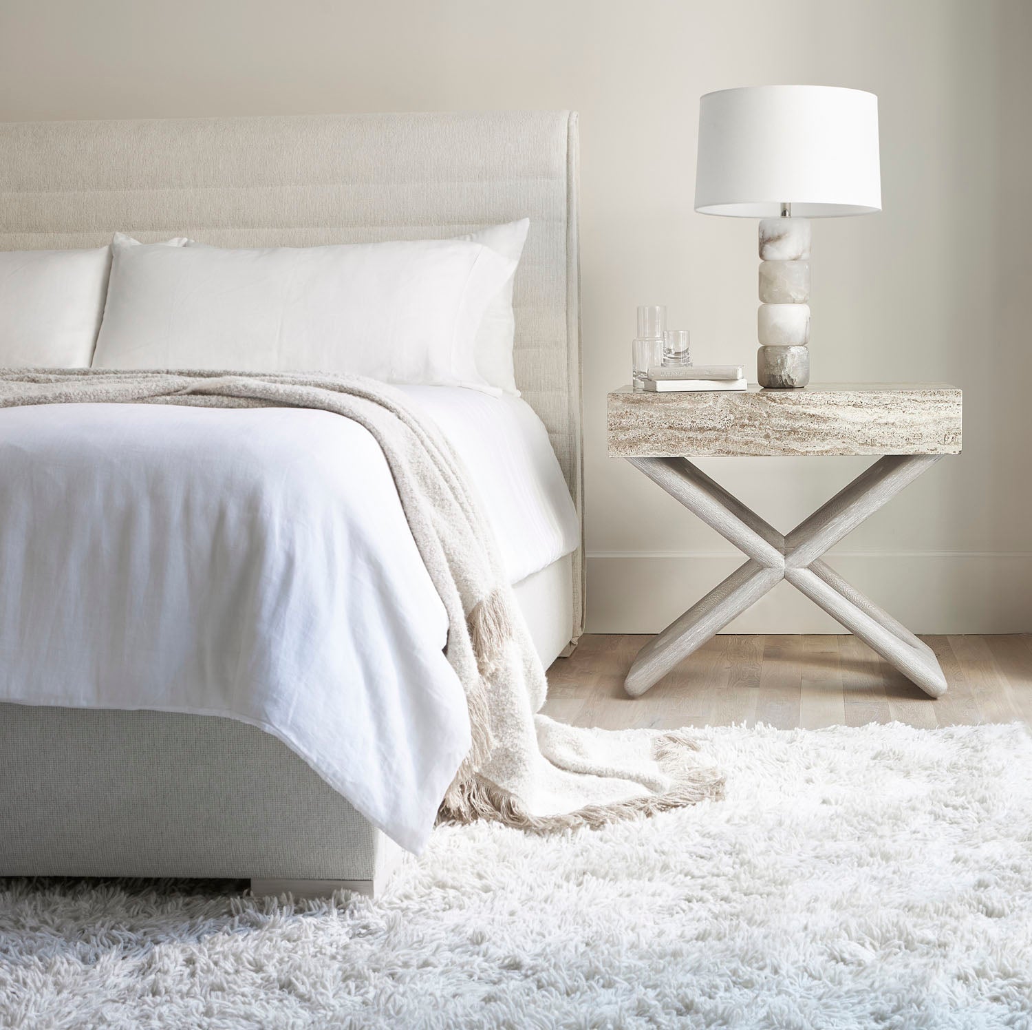 Bernhardt Sereno Travertine Nightstand