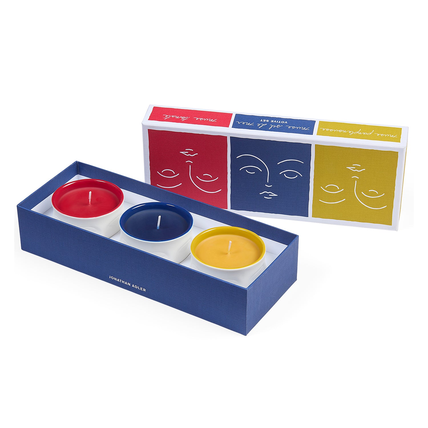 Jonathan Adler Muse Couleur Votive Set Paynes Gray