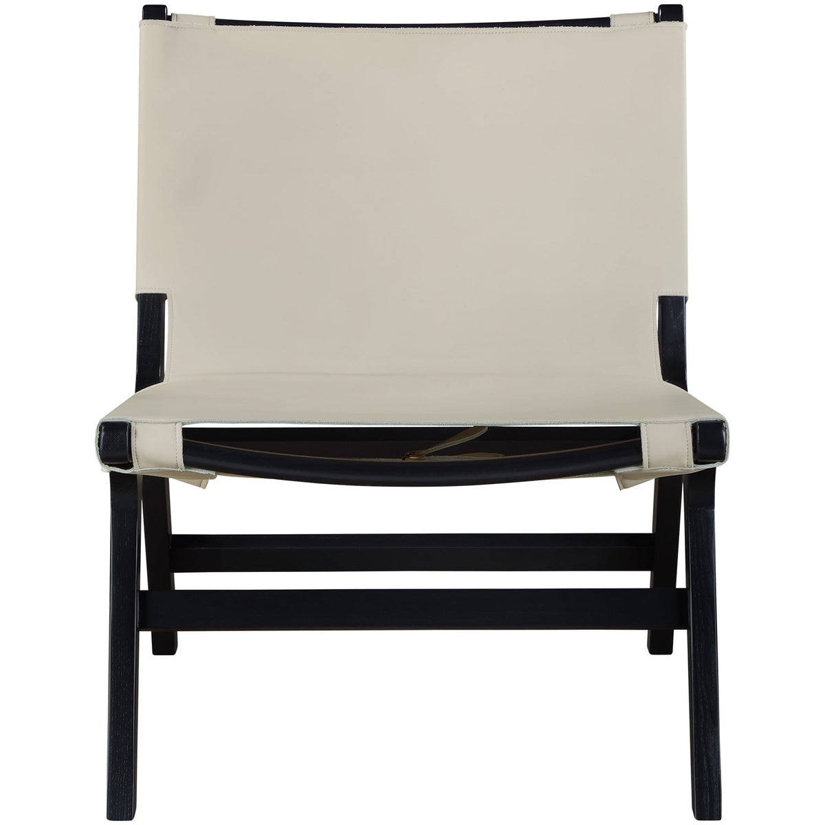 Rawlins Beige Vegan Leather Upholstered Accent Chair