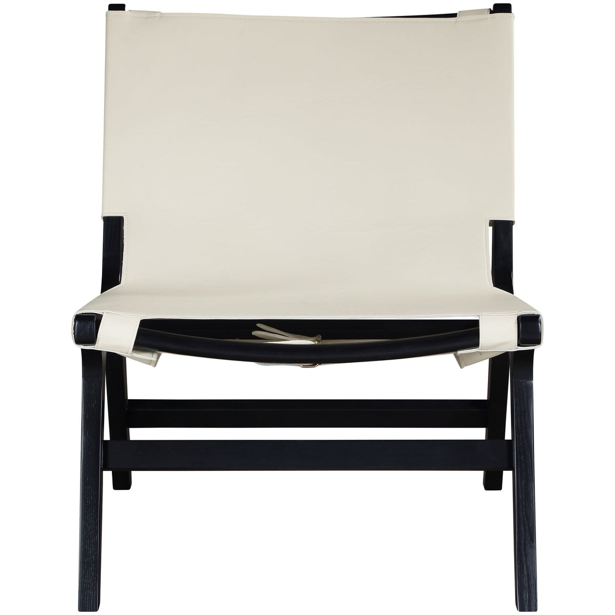 Rawlins Cream Vegan Leather Upholstered Accent Chair