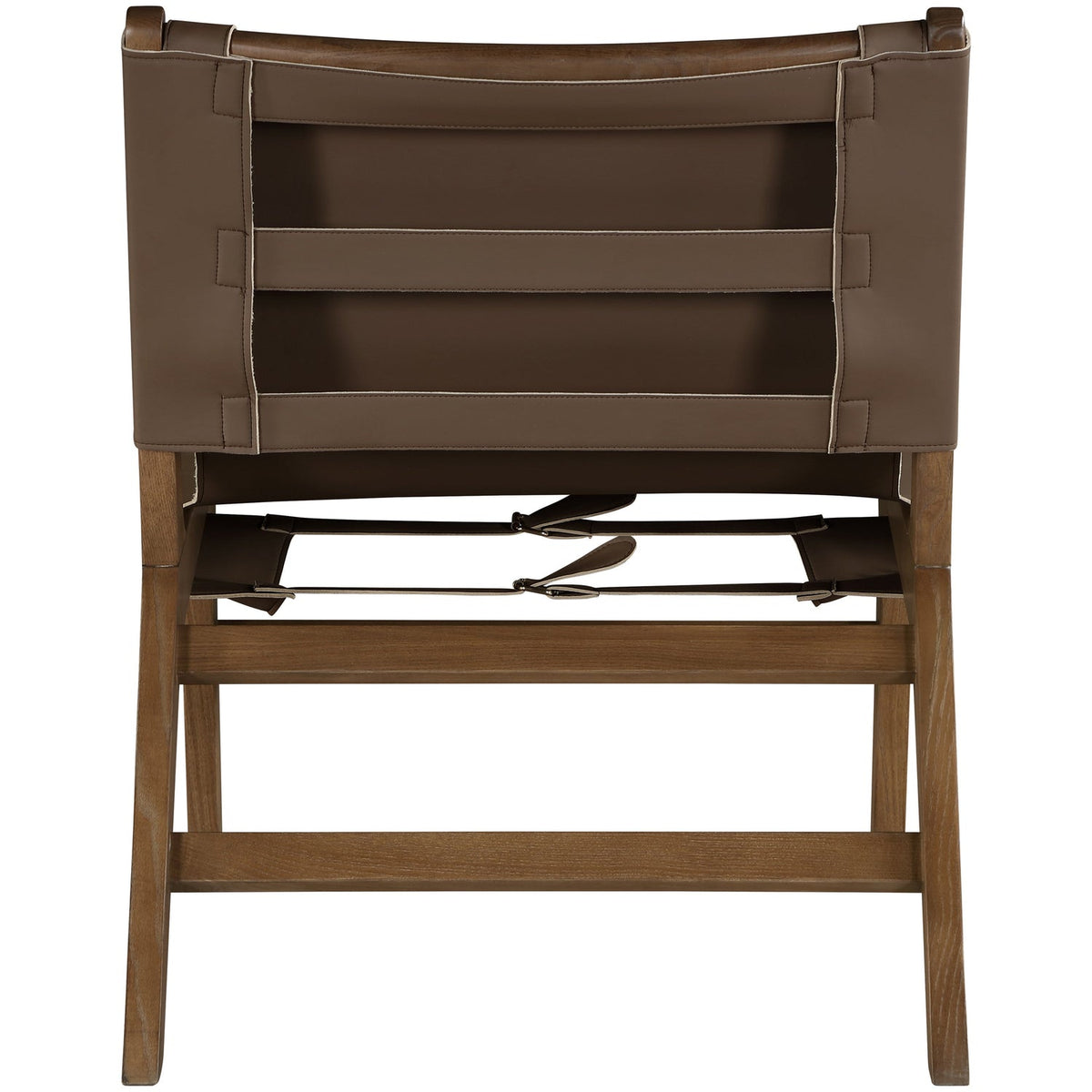 Rawlins Brown Vegan Leather Upholstered Accent Chair