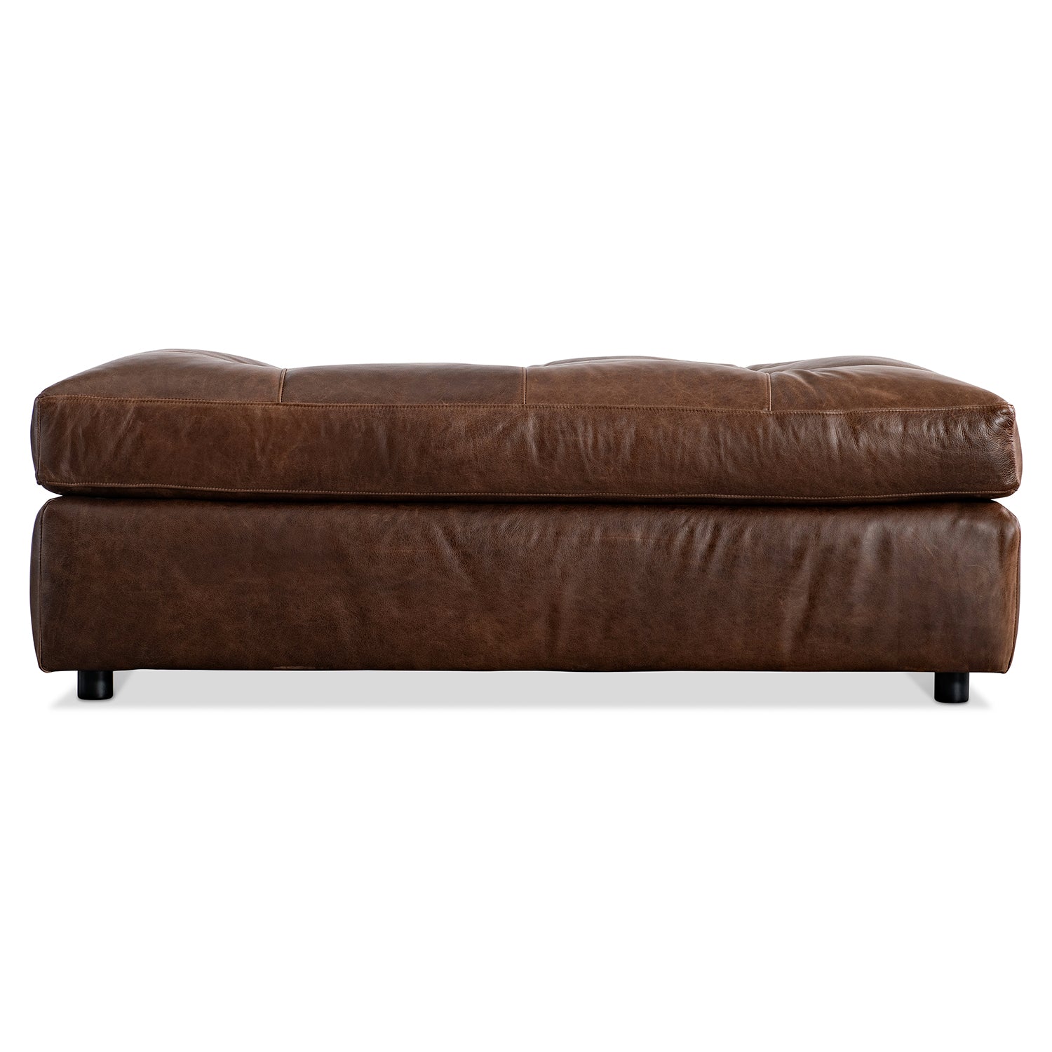 Bernhardt Living Nest Leather Ottoman