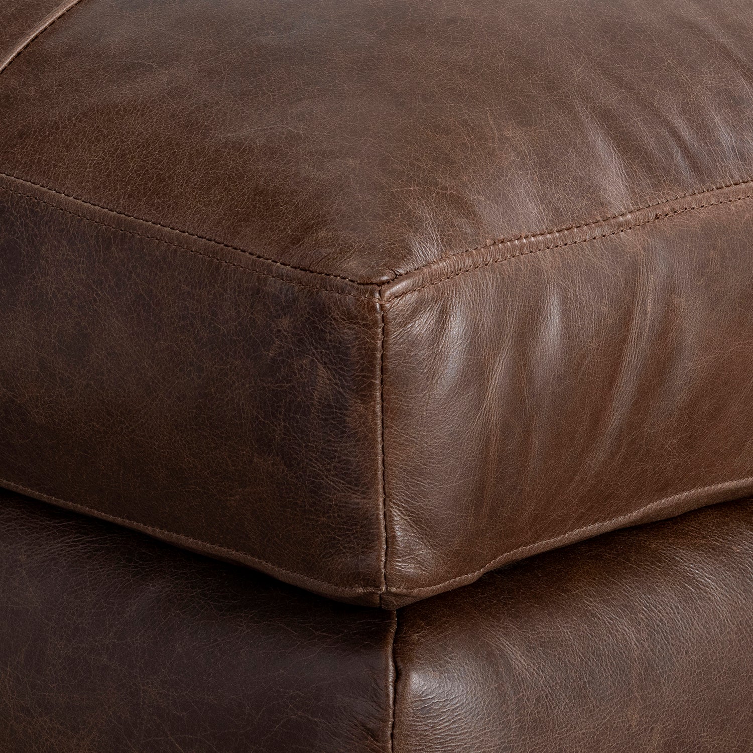 Bernhardt Living Nest Leather Ottoman