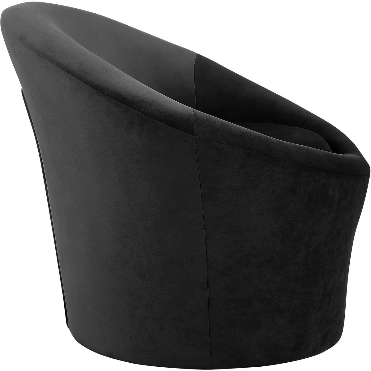 Tristan Black Velvet Upholstered Accent Chair