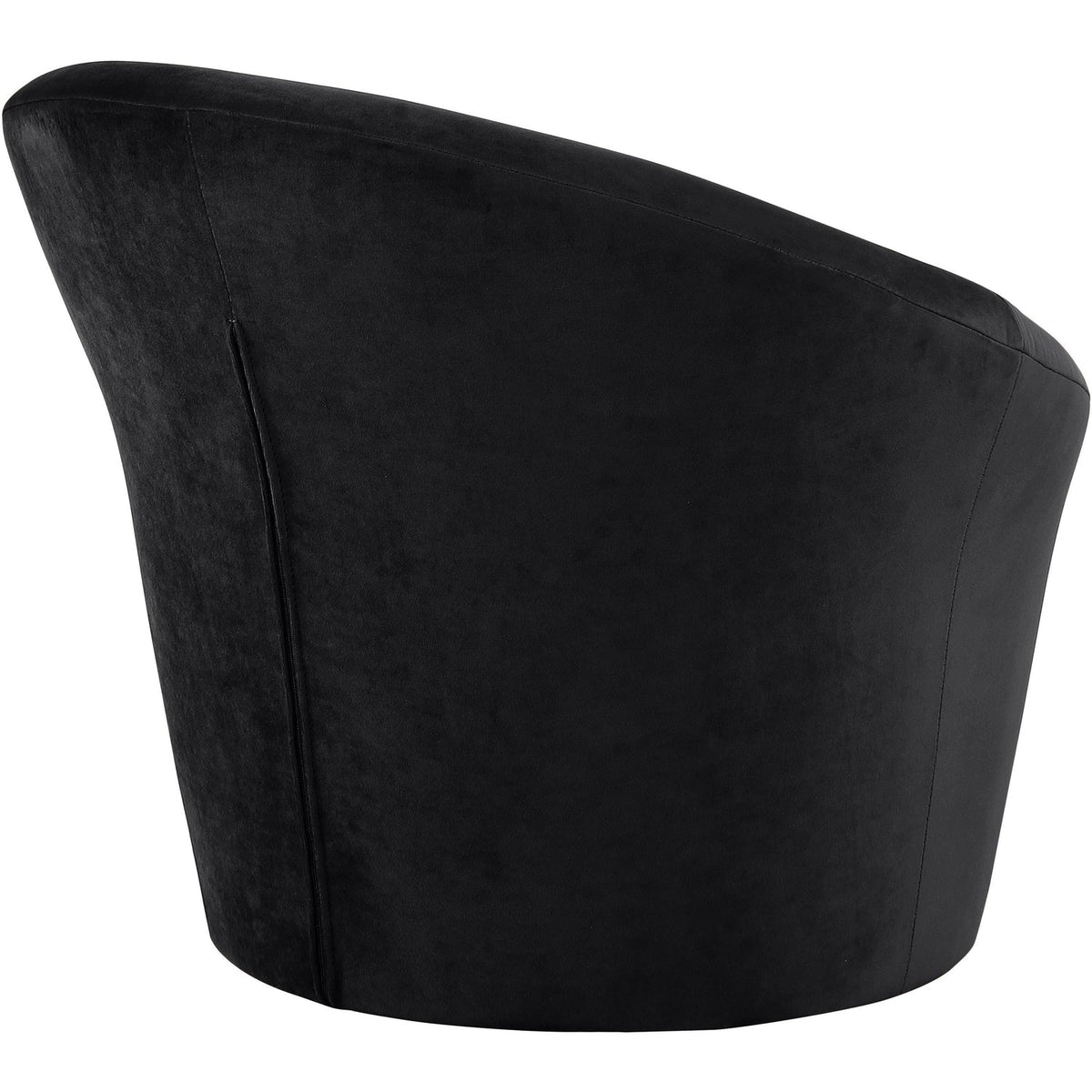 Tristan Black Velvet Upholstered Accent Chair