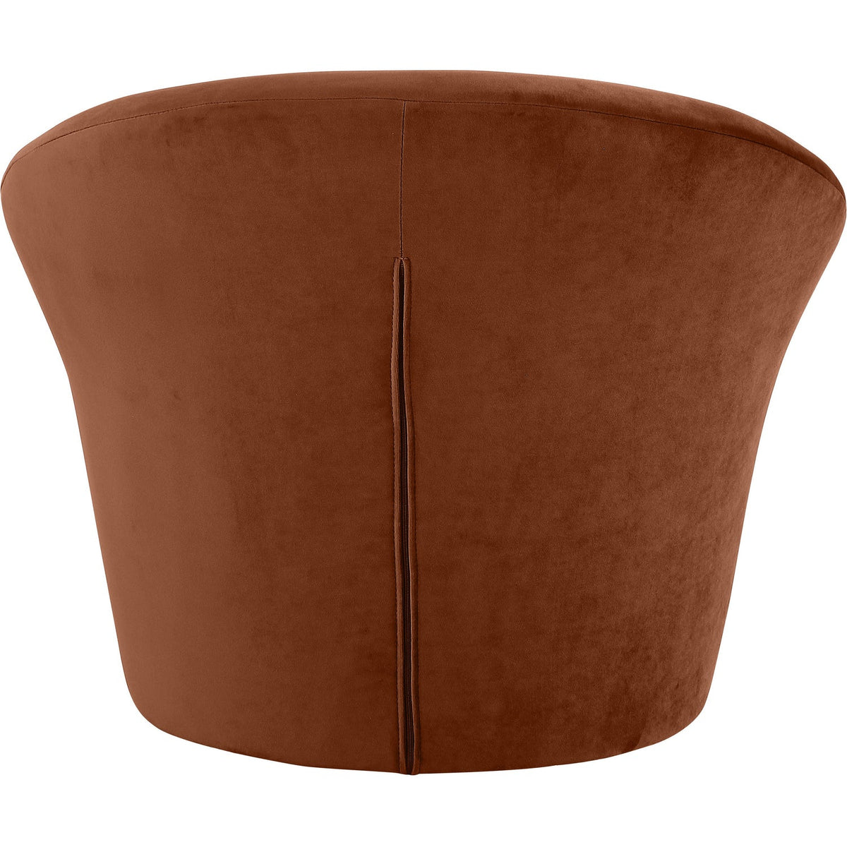 Tristan Cognac Velvet Upholstered Accent Chair
