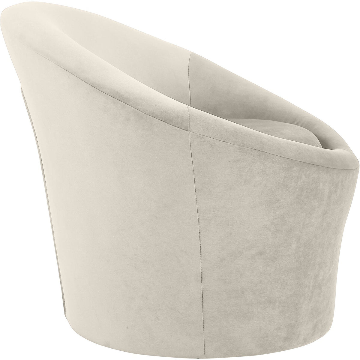 Tristan Cream Velvet Upholstered Accent Chair