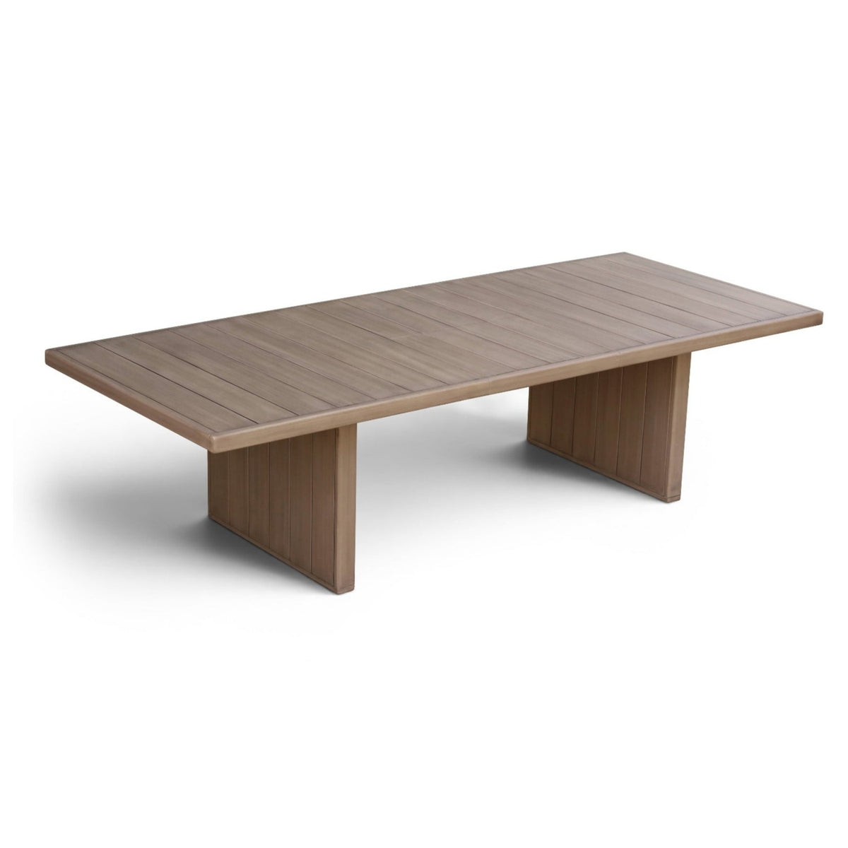 Solace 88.5" / 114.75" Natural Acacia Wood Outdoor Patio Dining Table in natural acacia wood, primary product view