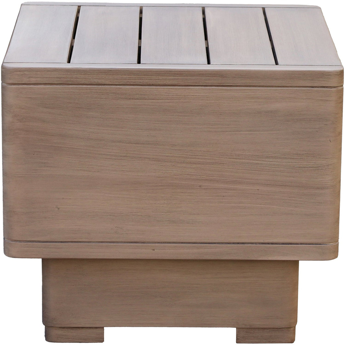 Solace Natural Acacia Wood Outdoor Patio End Side Table Set of 2
