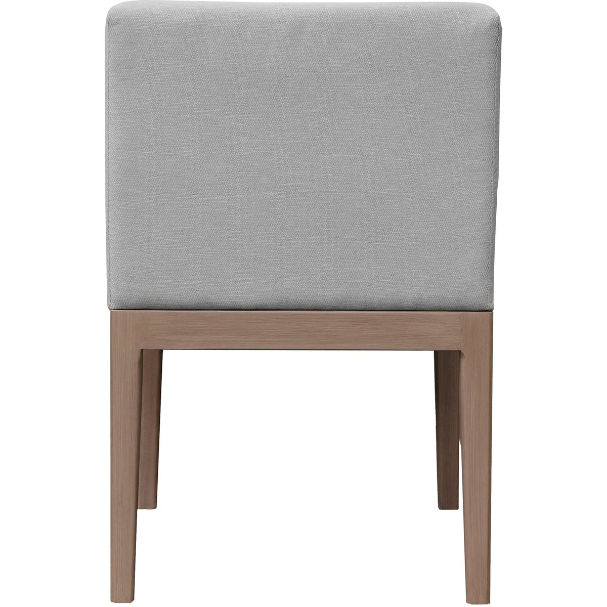 Solace Grey Olefin Performance Fabric Outdoor Patio Dining Side Chair