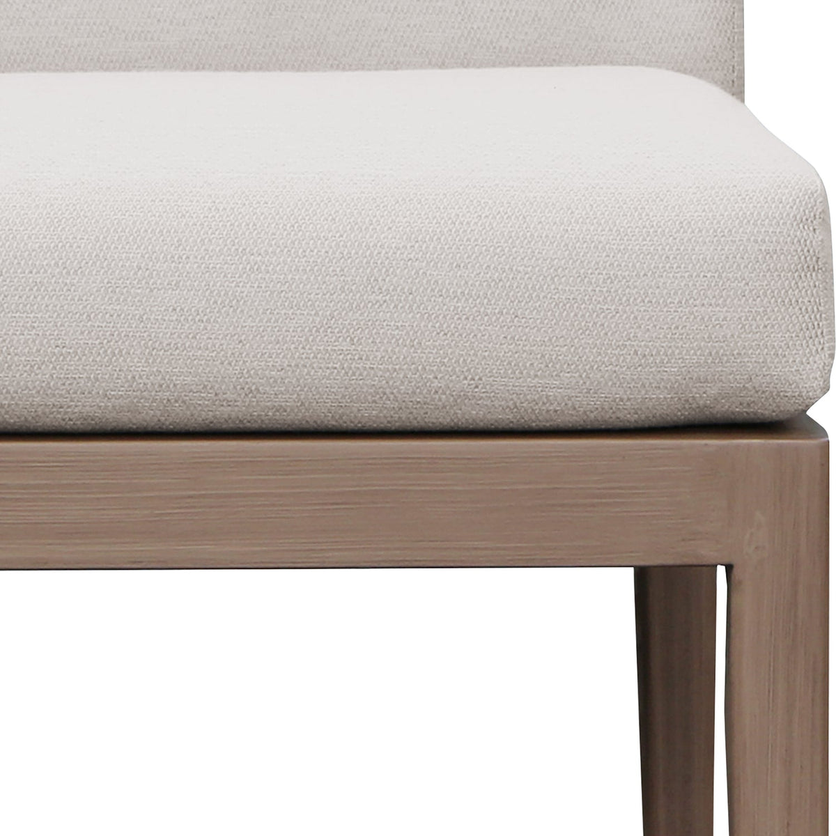Solace Cream Olefin Performance Fabric Outdoor Patio Bar Stool