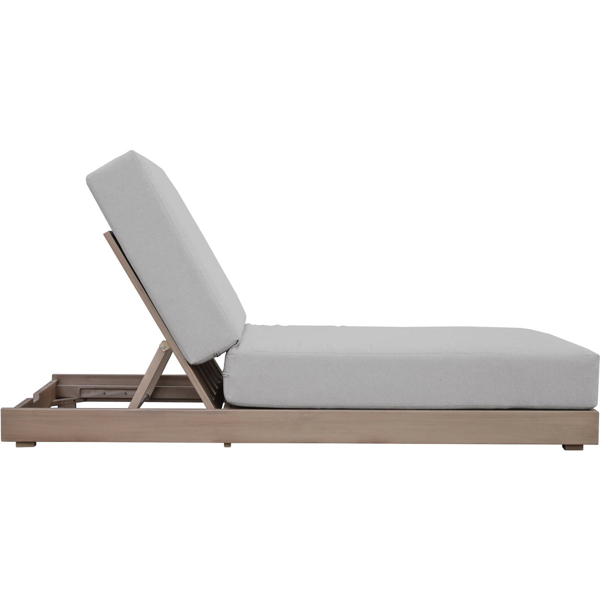 Solace Grey Olefin Performance Fabric Outdoor Patio Lounge Chair