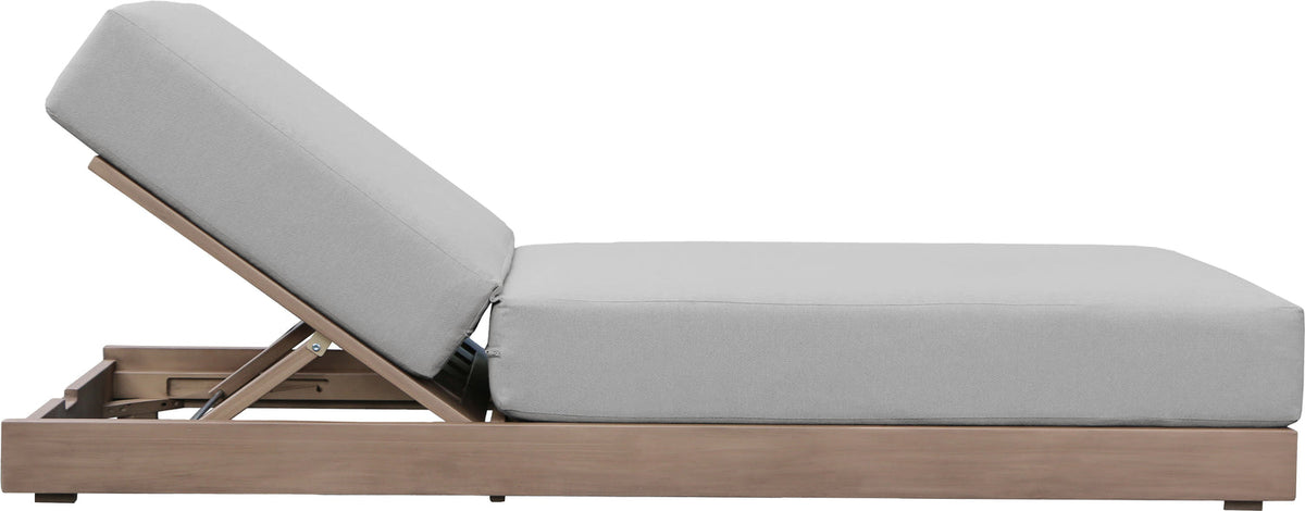 Solace Grey Olefin Performance Fabric Outdoor Patio Lounge Chair