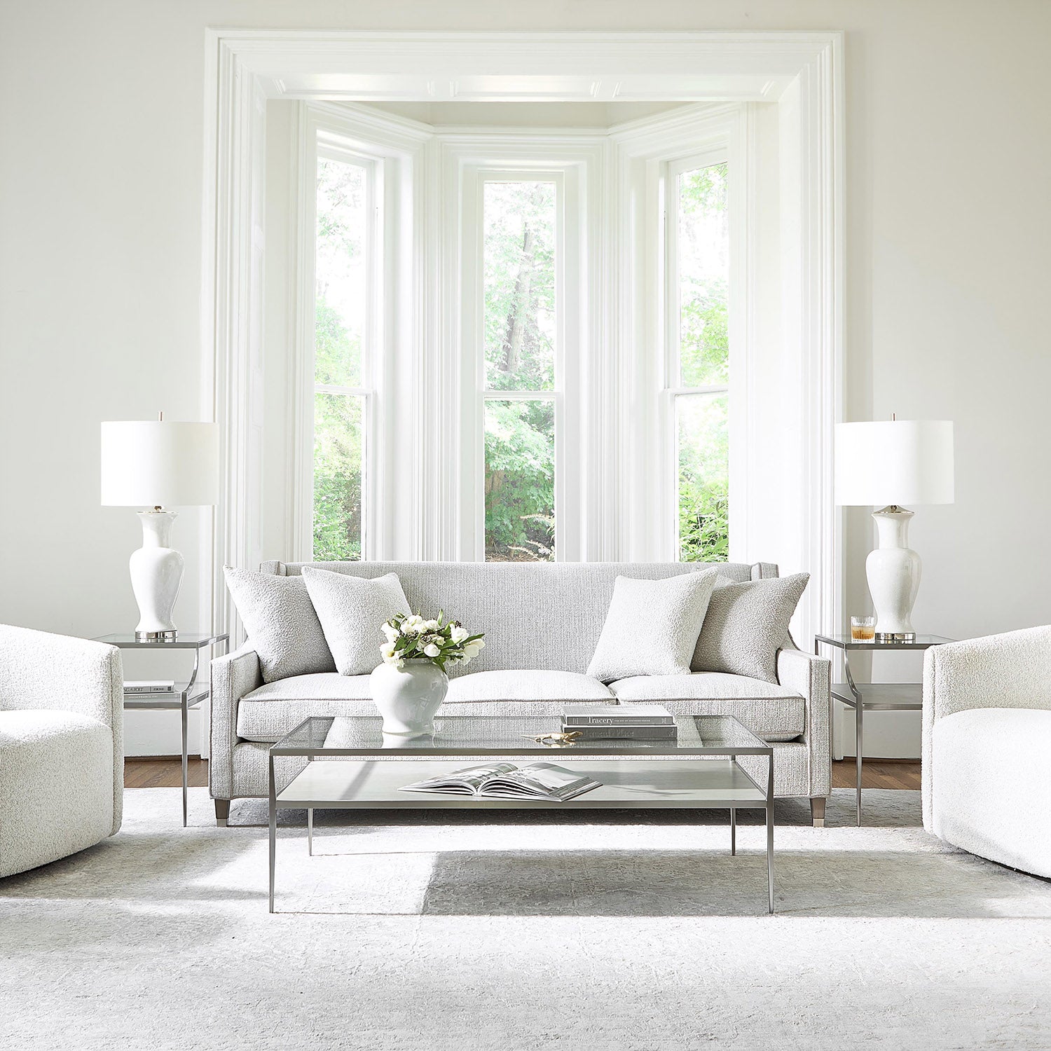 Bernhardt Cornelia Glass Side Table