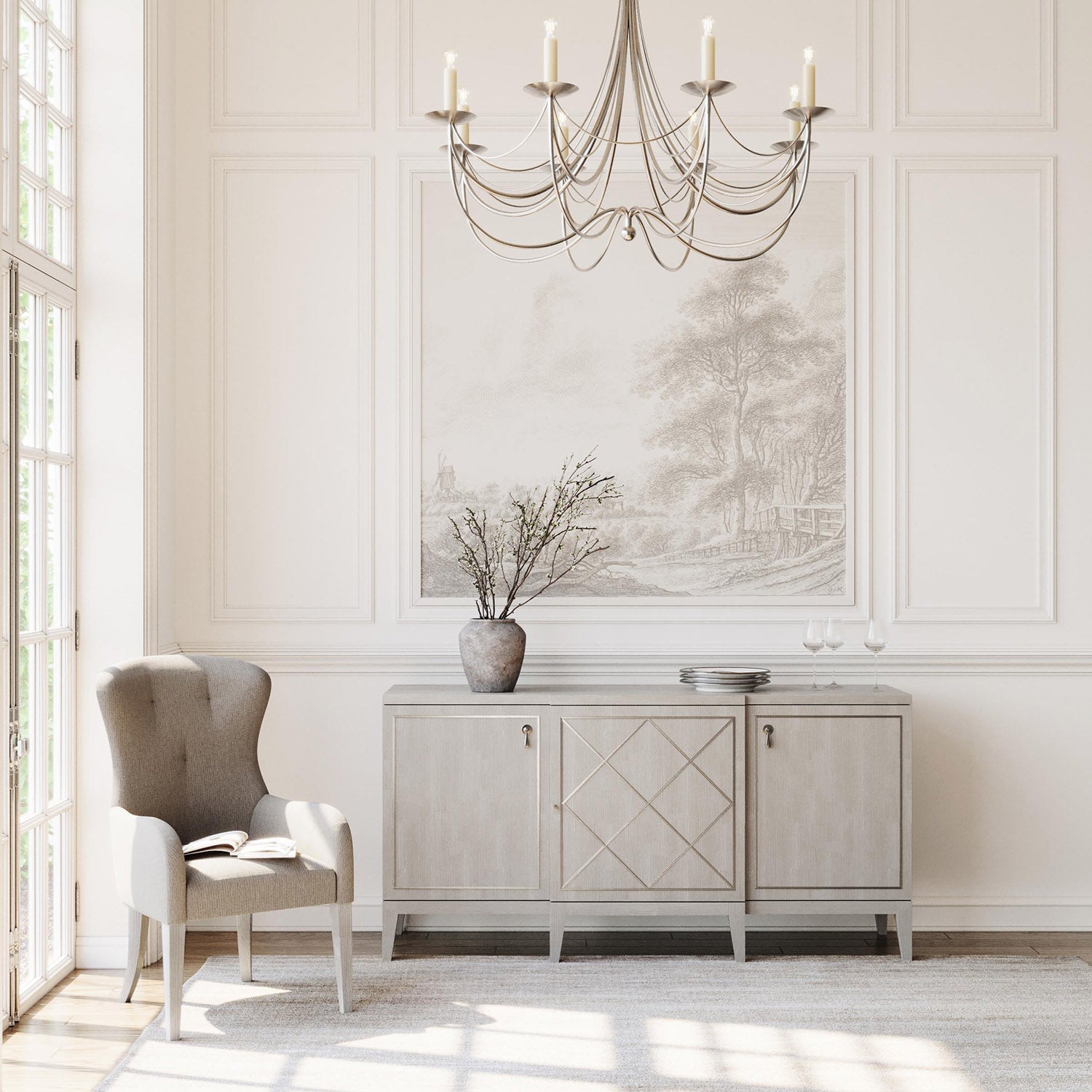 Bernhardt Cornelia Tufted Arm Chair