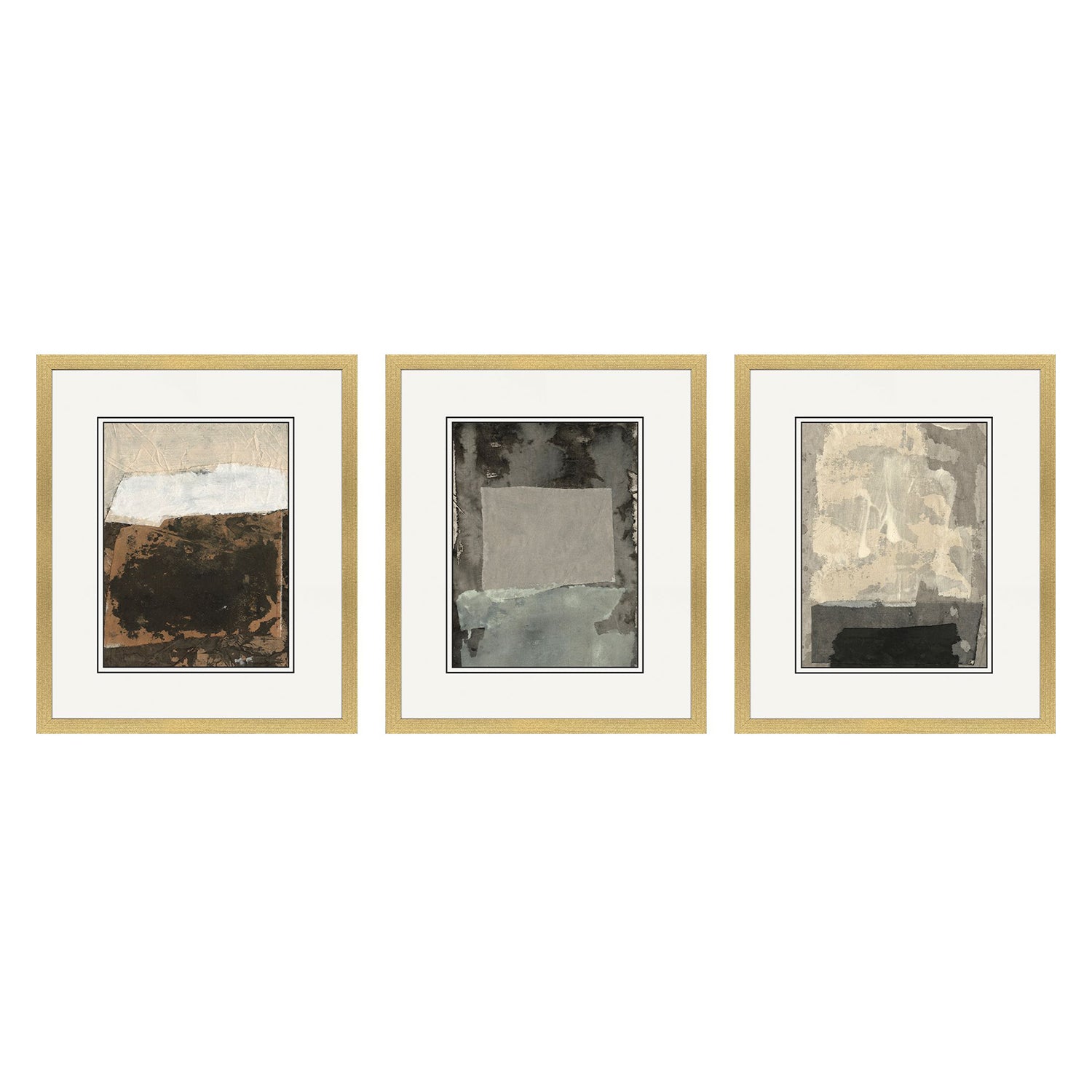 Sarah Lang Textural Echo III Framed Art Set of 3