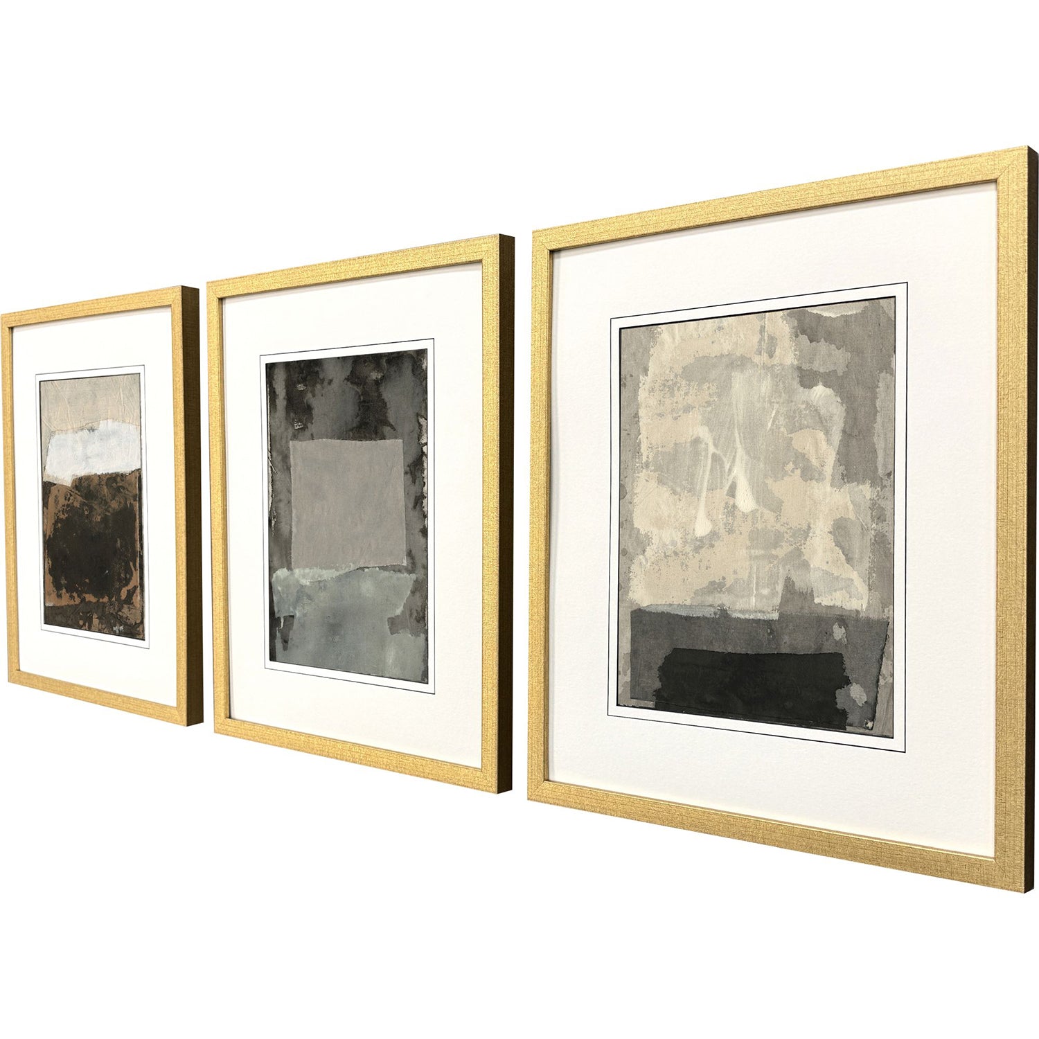 Sarah Lang Textural Echo III Framed Art Set of 3