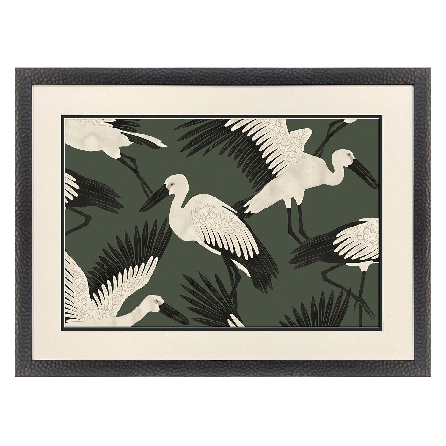 Jordan Glassco-Smith Stork Storm Swoop Framed Art