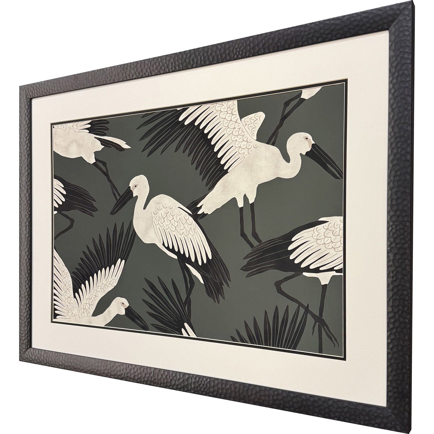 Jordan Glassco-Smith Stork Storm Swoop Framed Art