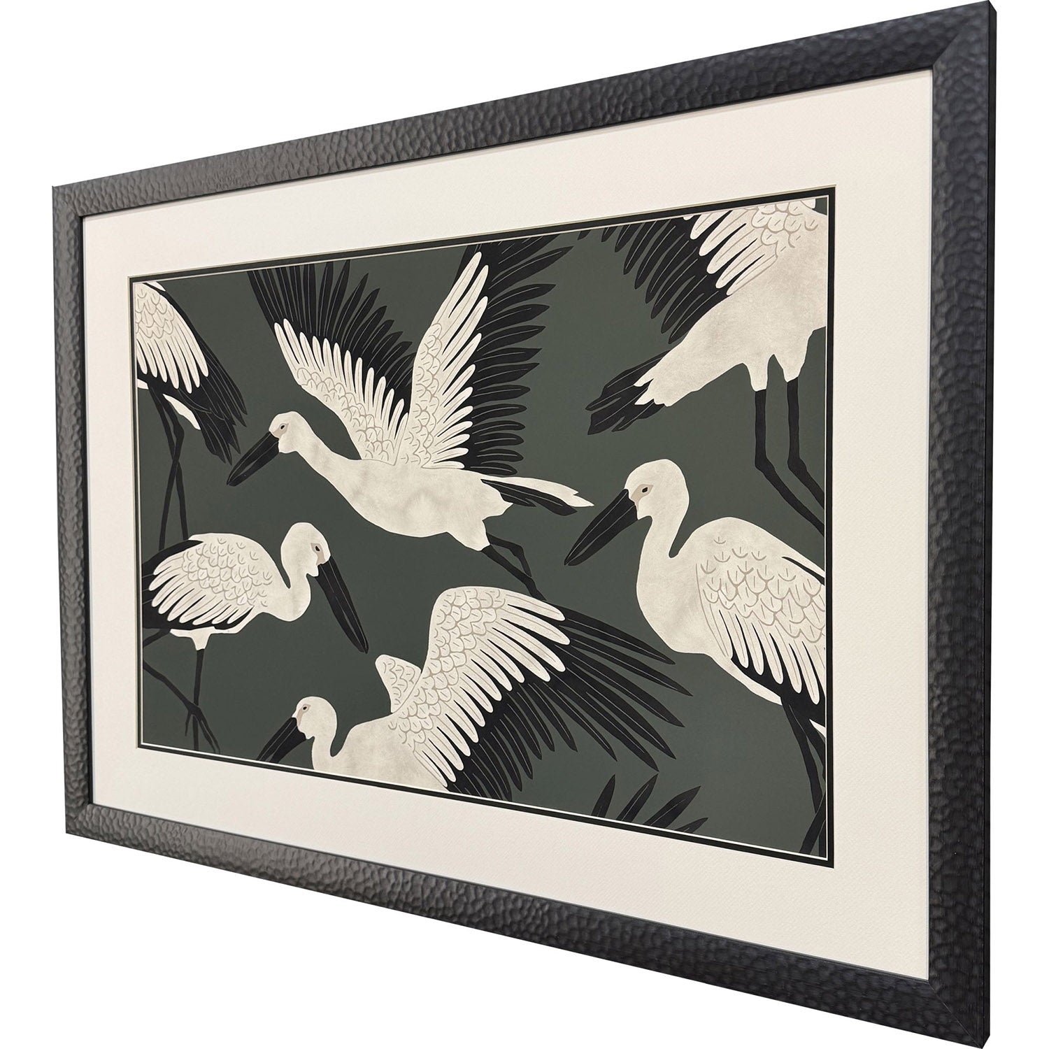 Jordan Glassco-Smith Stork Storm Soar Framed Art