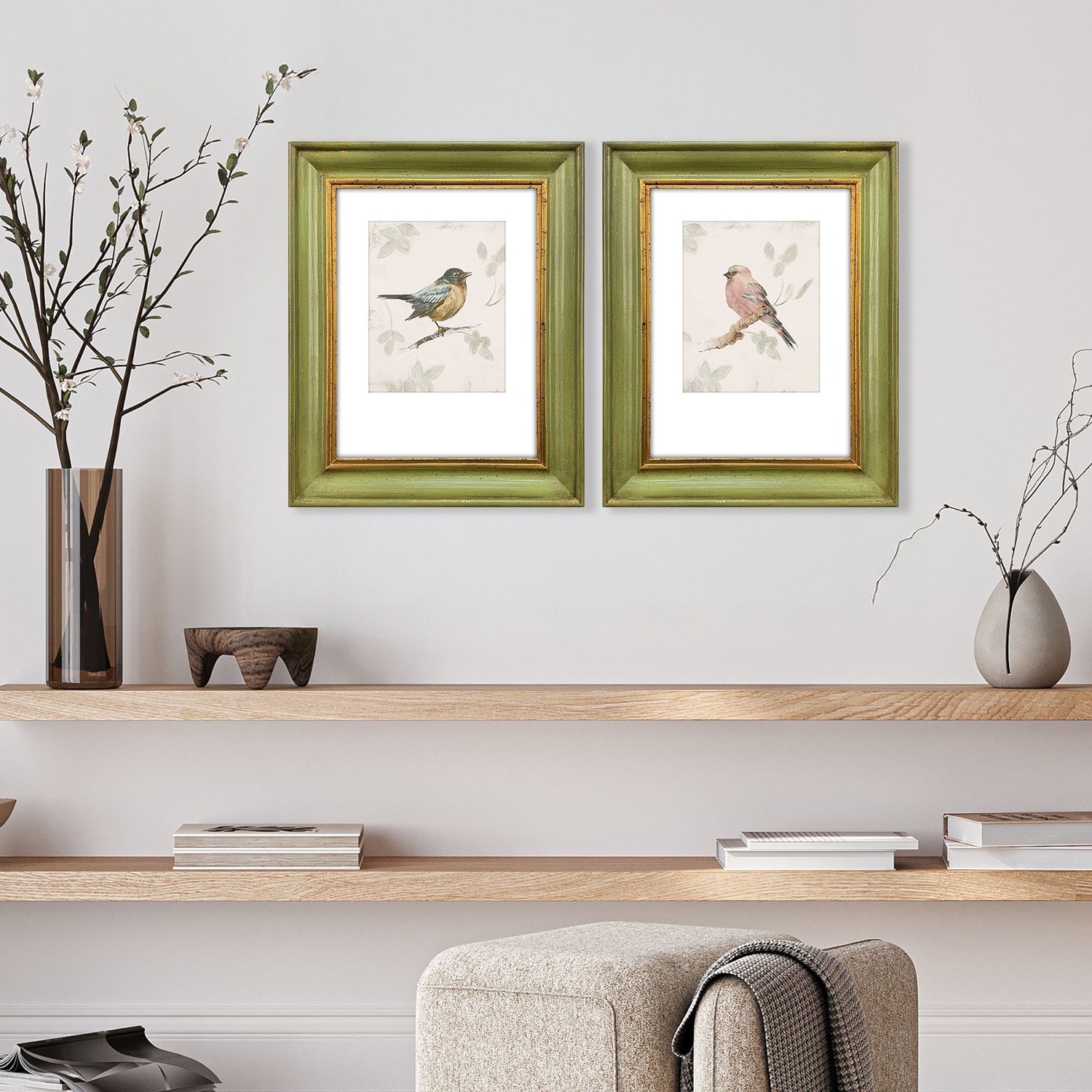 Malanta Knowles Bird Scene Framed Art Set of 2