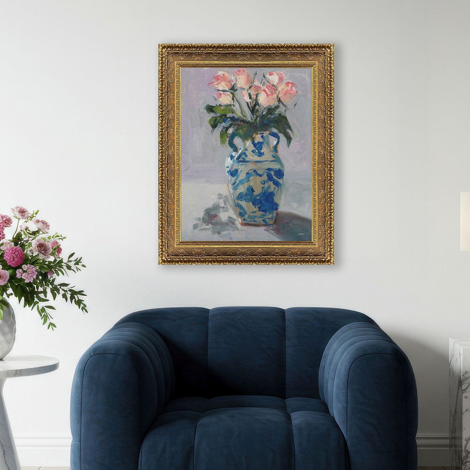 Jordan Glassco-Smith Winter Roses Framed Art