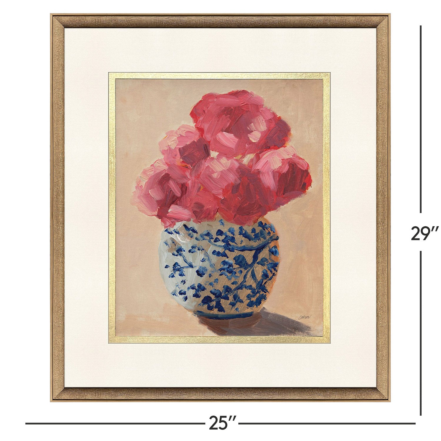 Jordan Glassco-Smith Peonie Chinoserie Framed Art