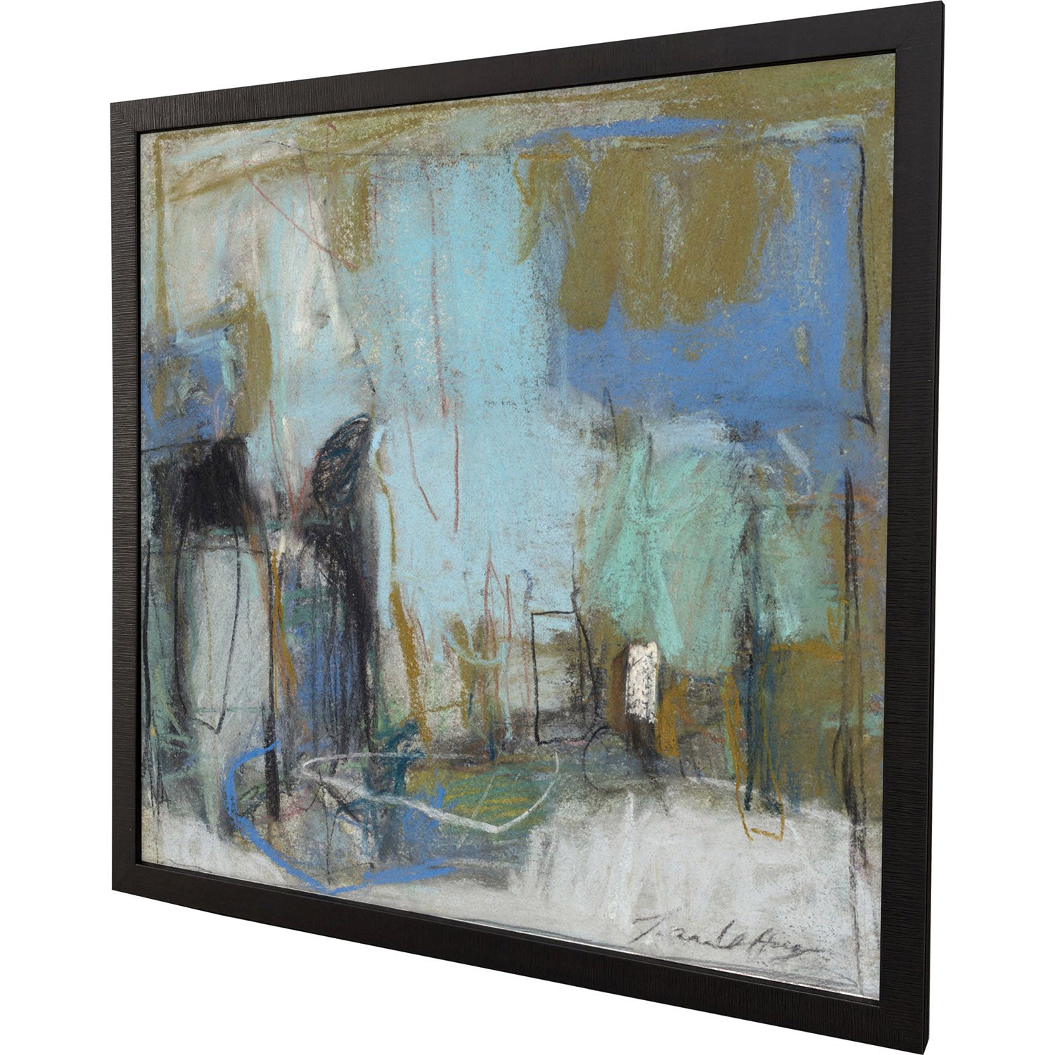 Malanta Knowles Blue Bell Blue Framed Art