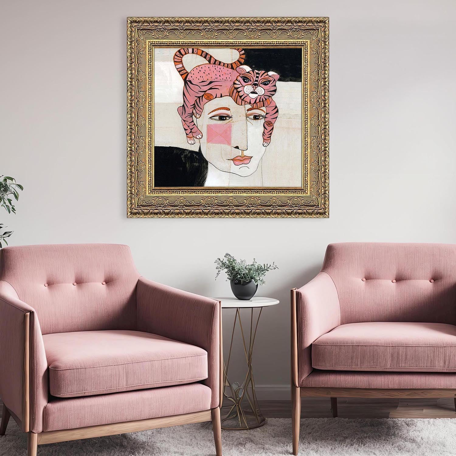 Malanta Knowles Cat Hair Framed Art
