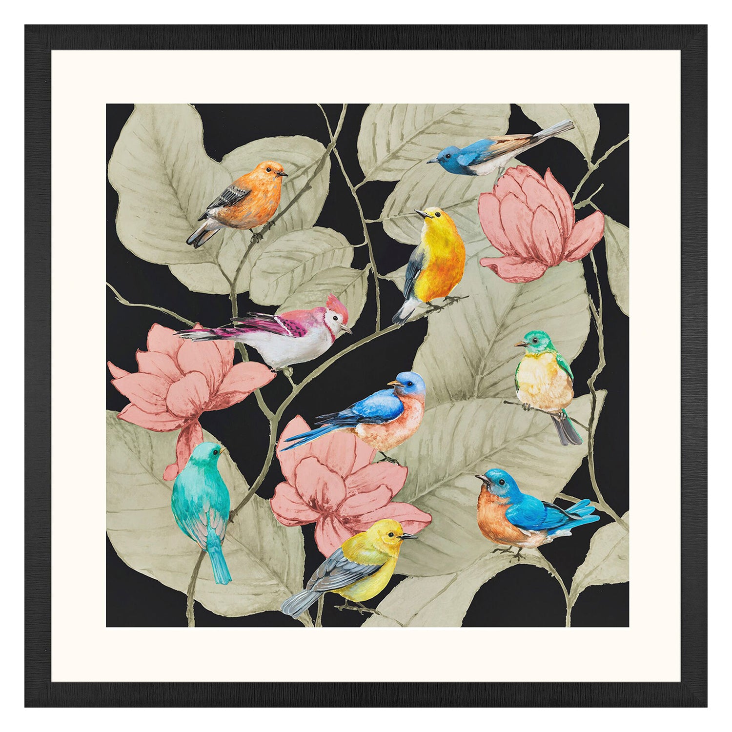 Malanta Knowles Array of Birds Framed Art