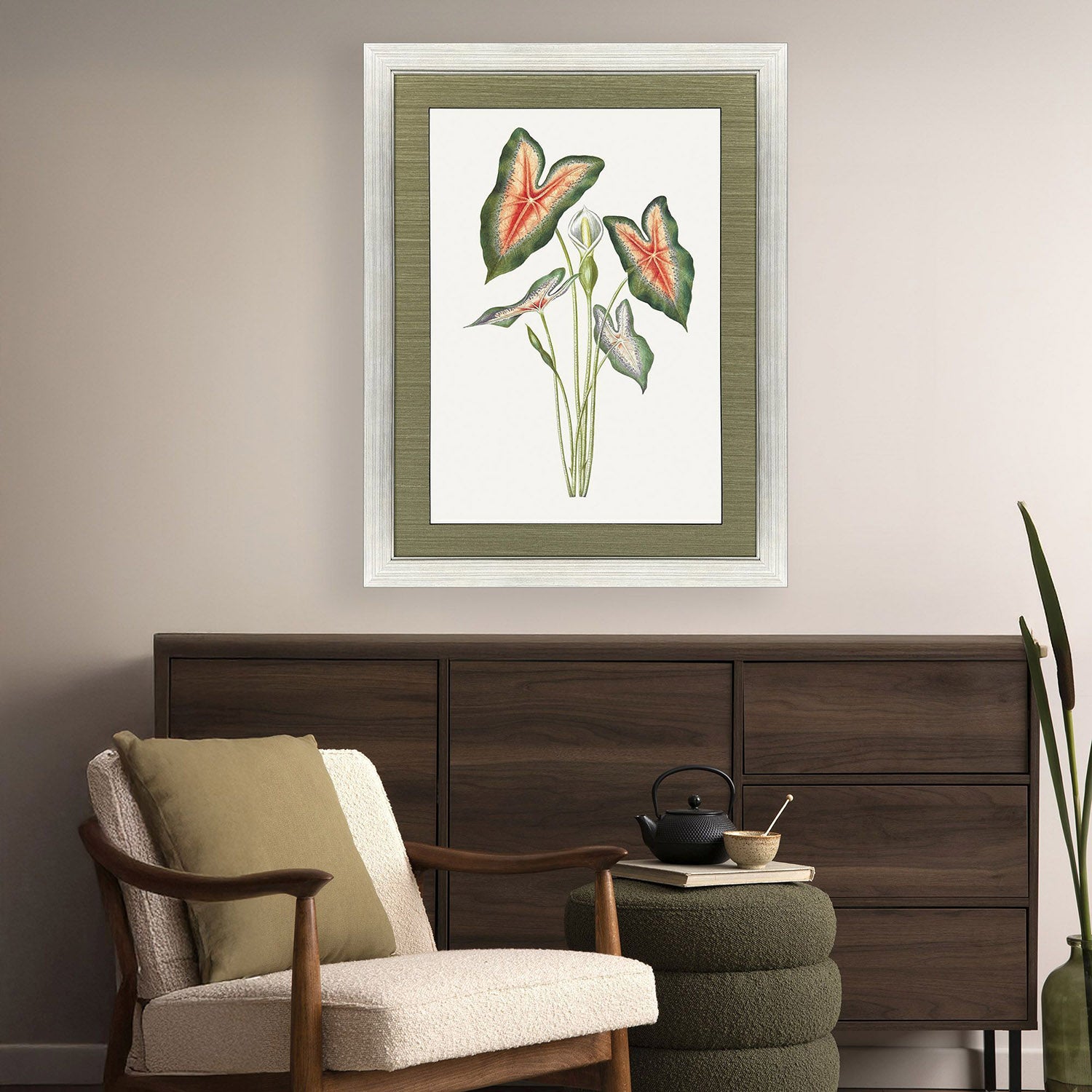Libby Langdon Caladium Framed Art