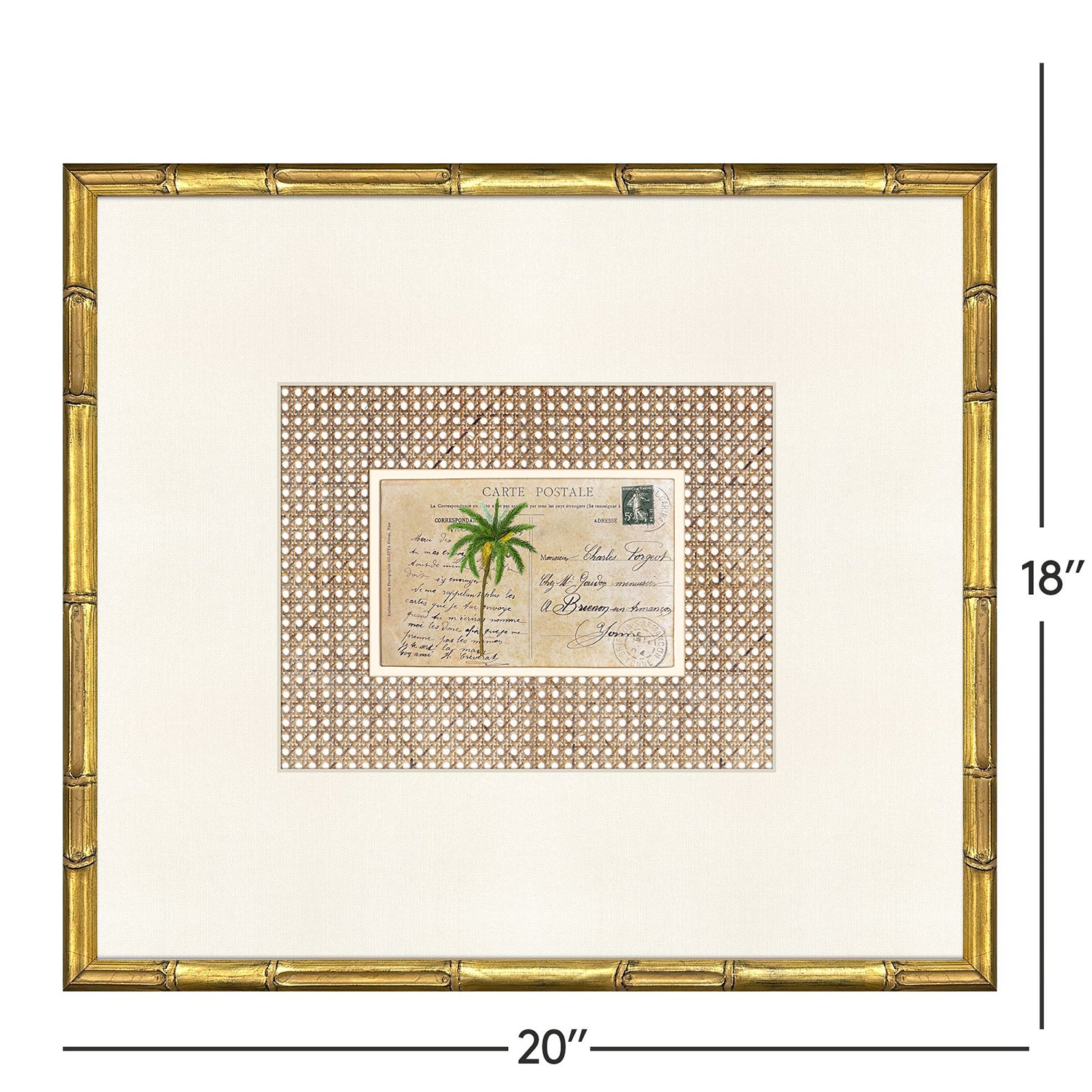 Libby Langdon Palm Postale Framed Art Set of 4