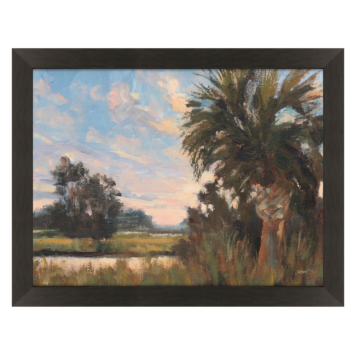 Malanta Knowles Palmetto Sunset Framed Art
